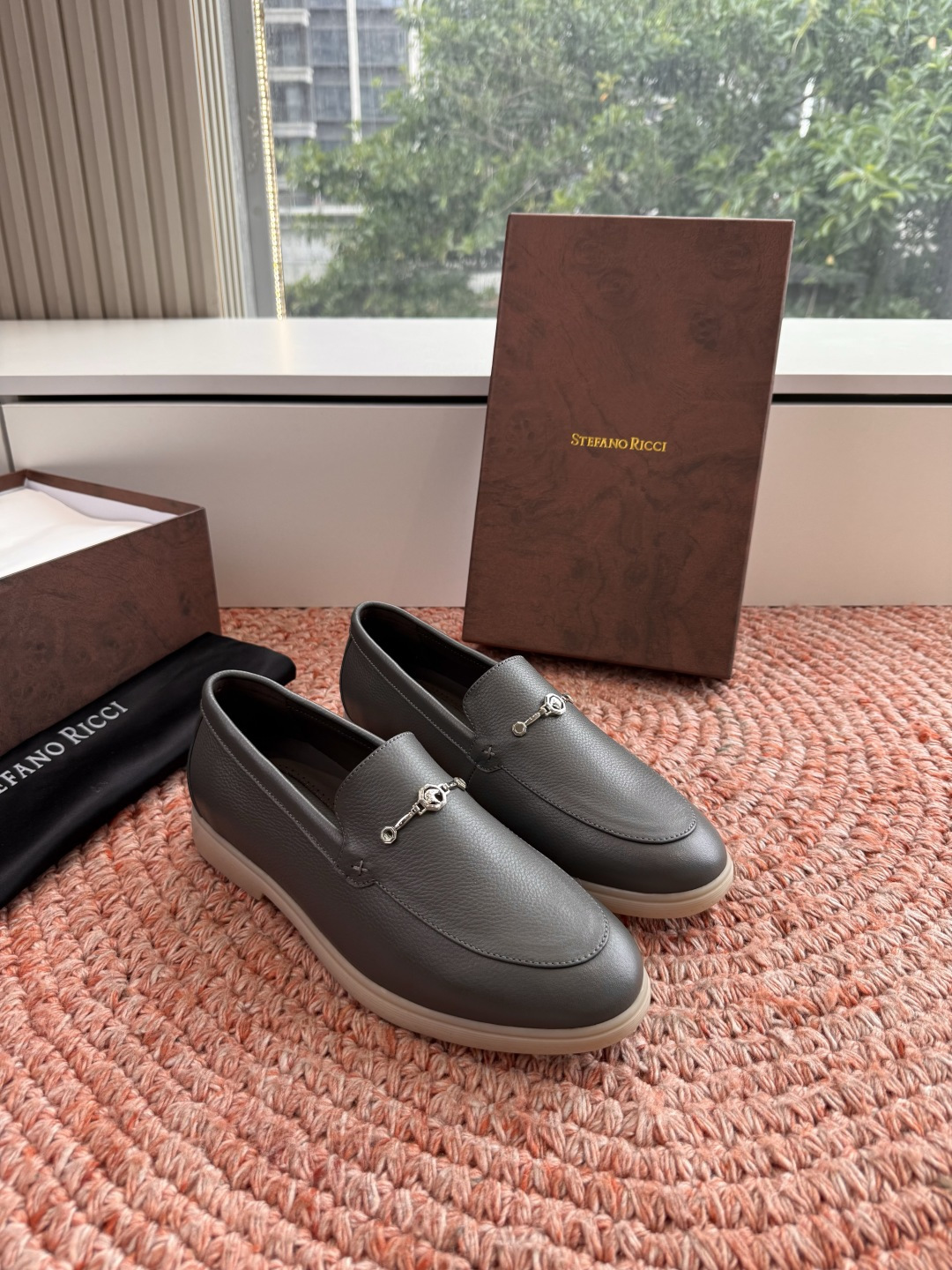 🌾G909顶级品质Stefano Ricci 史蒂芬高端奢侈品牌，男士休闲板鞋，麂皮面料打造，质感高端细