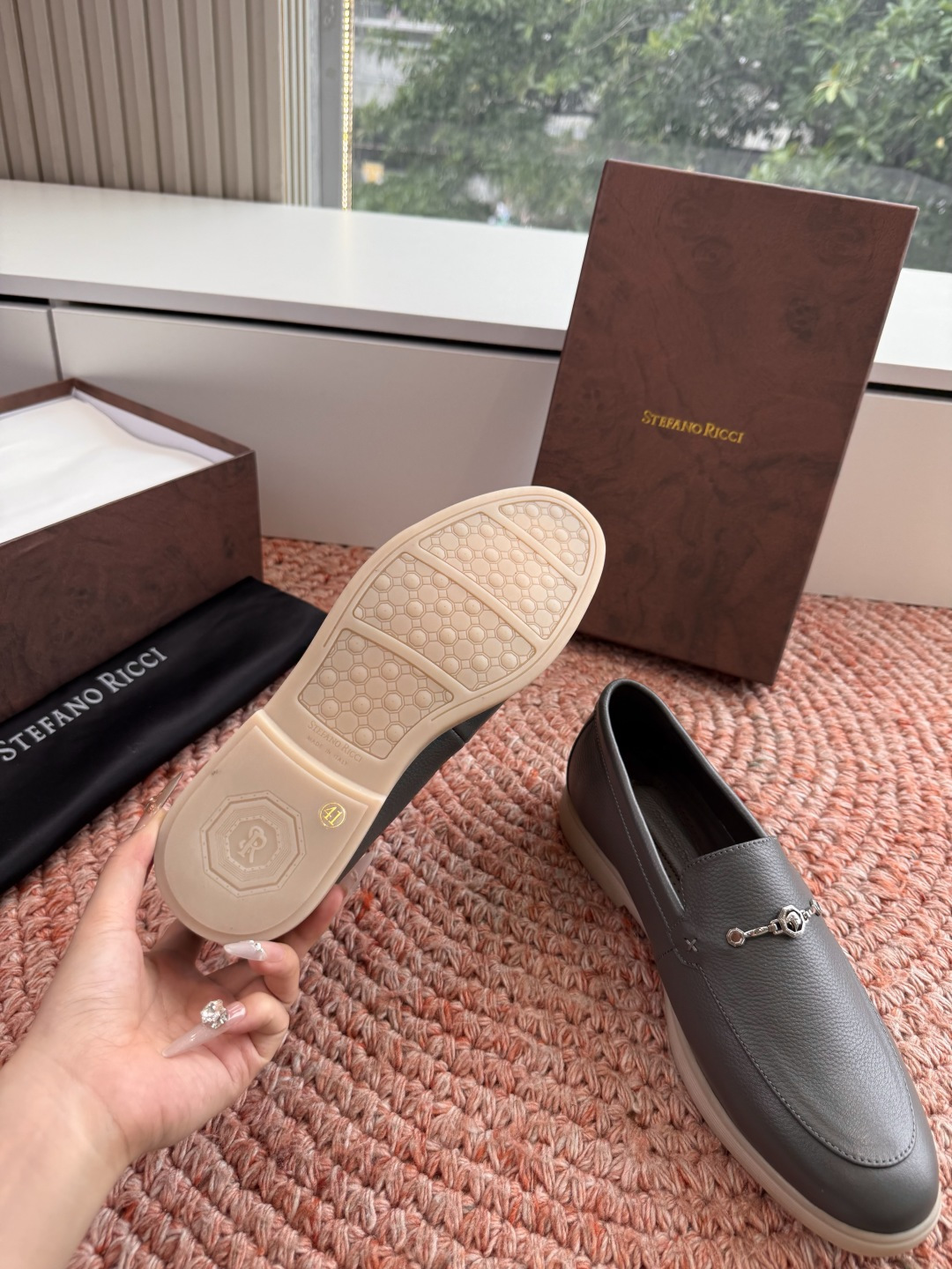 🌾G909顶级品质Stefano Ricci 史蒂芬高端奢侈品牌，男士休闲板鞋，麂皮面料打造，质感高端细