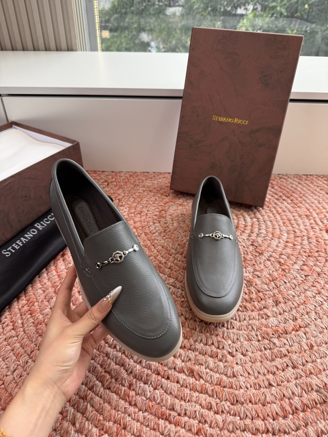 🌾G909顶级品质Stefano Ricci 史蒂芬高端奢侈品牌，男士休闲板鞋，麂皮面料打造，质感高端细
