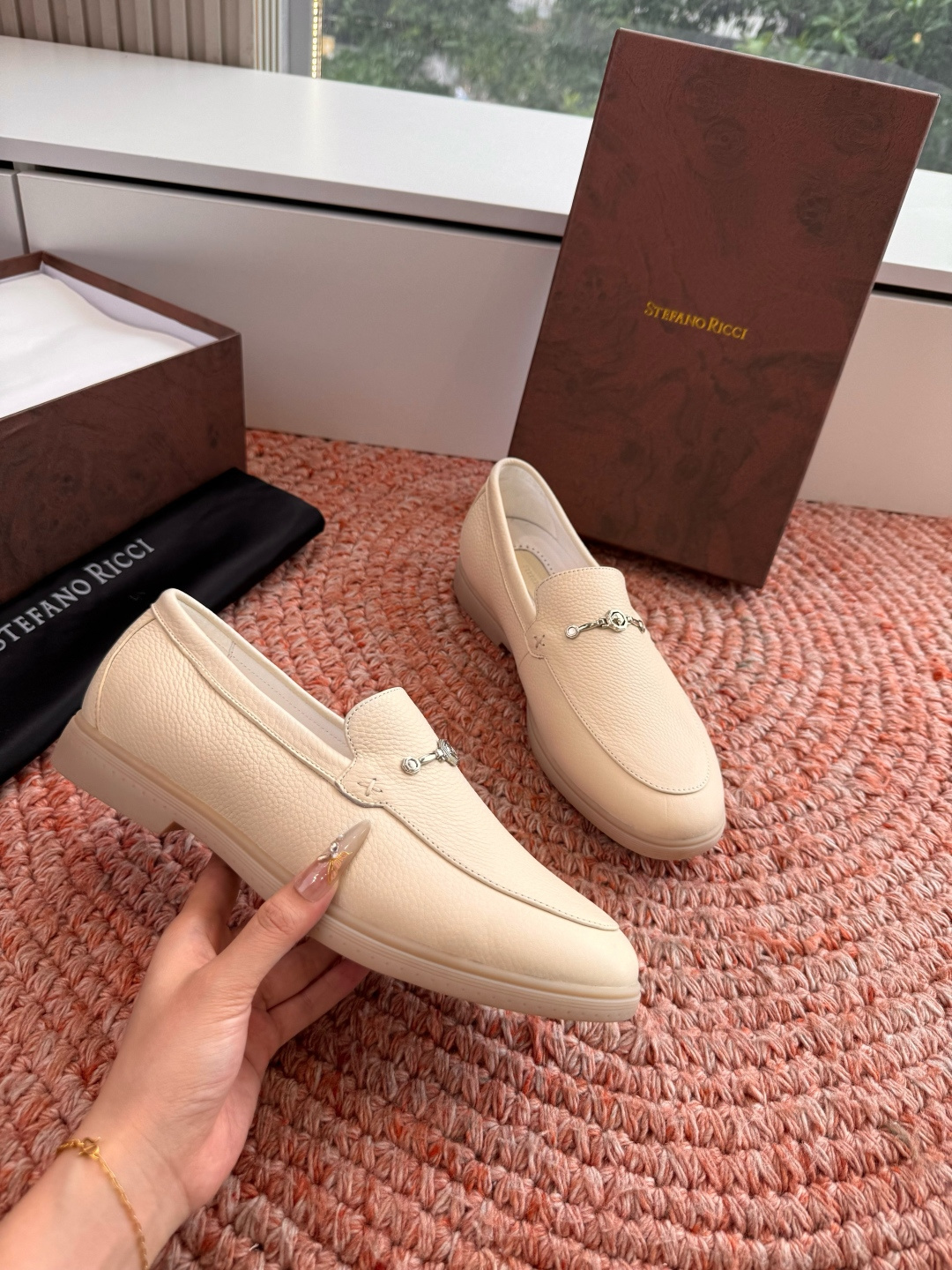 🌾G909顶级品质Stefano Ricci 史蒂芬高端奢侈品牌，男士休闲板鞋，麂皮面料打造，质感高端细