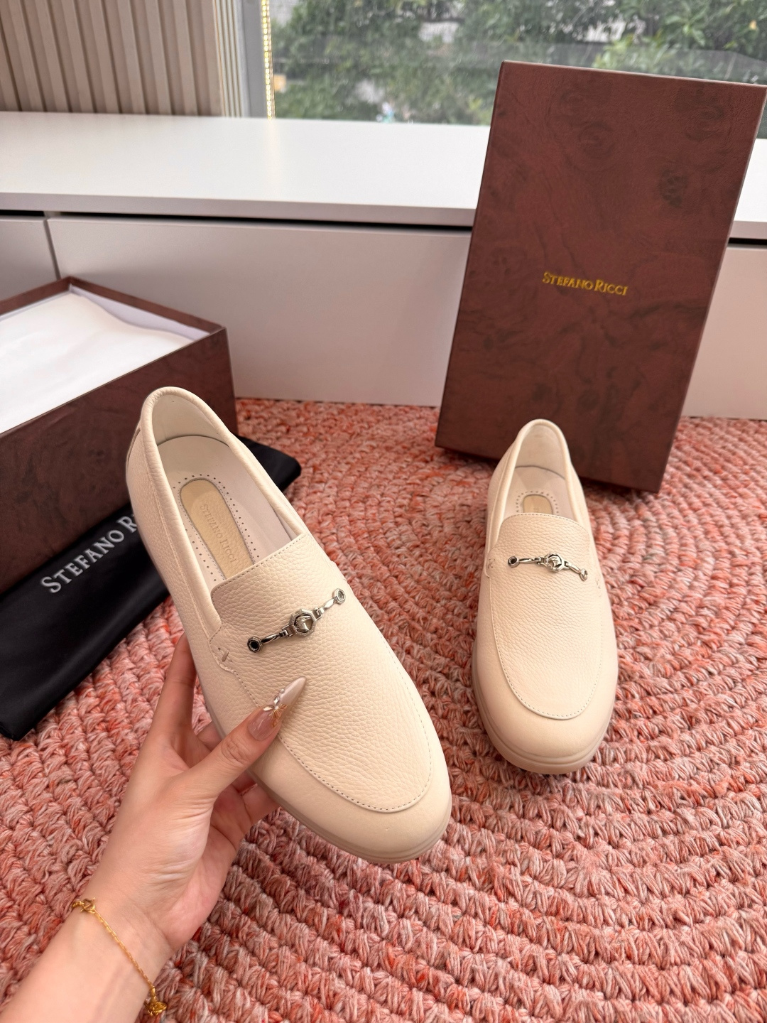 🌾G909顶级品质Stefano Ricci 史蒂芬高端奢侈品牌，男士休闲板鞋，麂皮面料打造，质感高端细