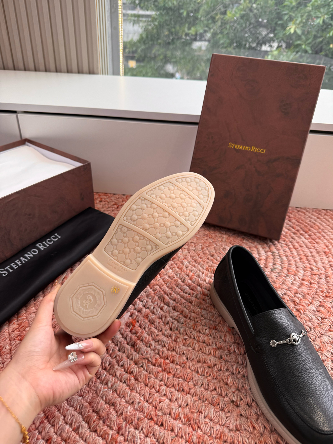🌾G909顶级品质Stefano Ricci 史蒂芬高端奢侈品牌，男士休闲板鞋，麂皮面料打造，质感高端细