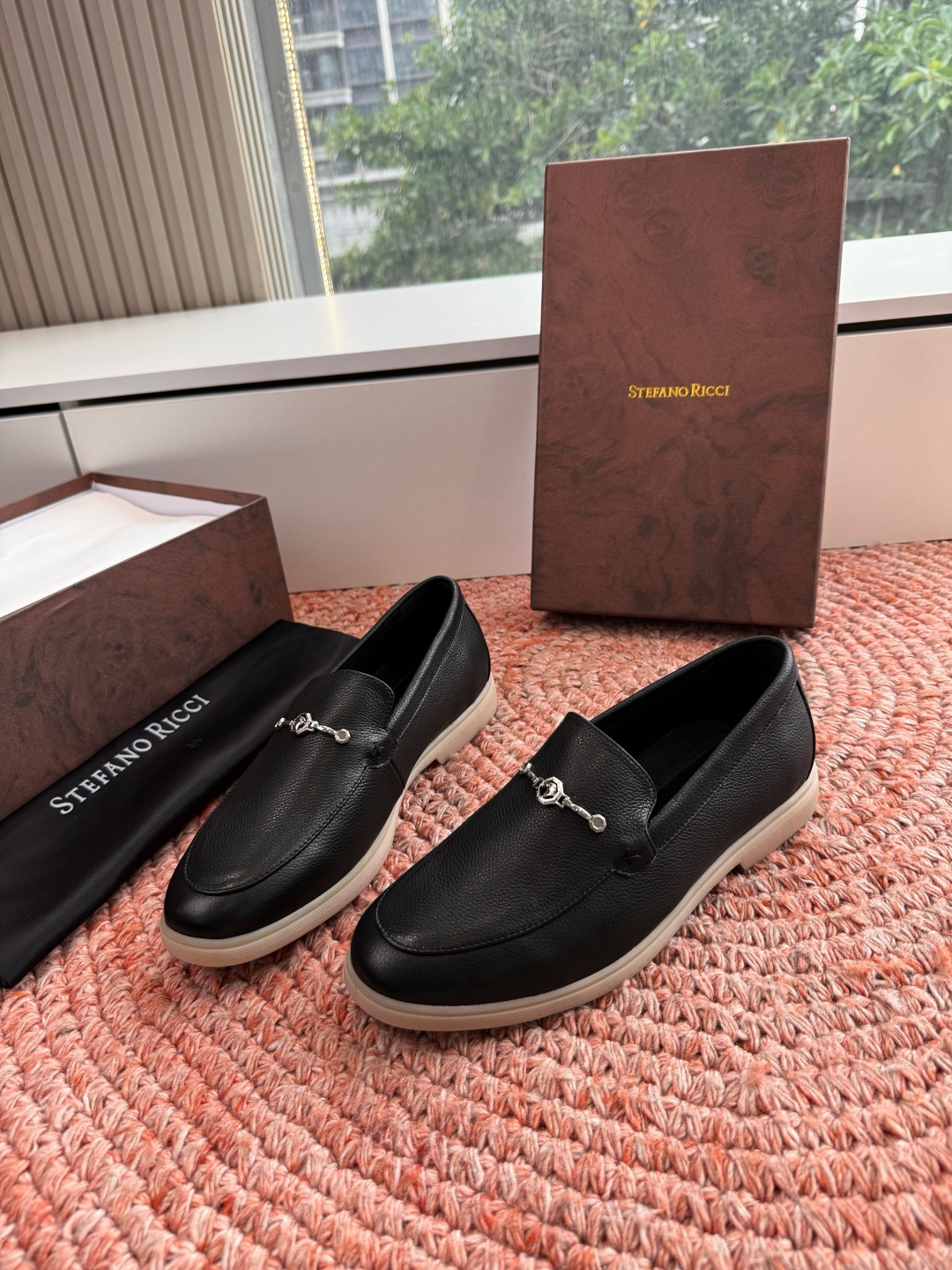 🌾G909顶级品质Stefano Ricci 史蒂芬高端奢侈品牌，男士休闲板鞋，麂皮面料打造，质感高端细