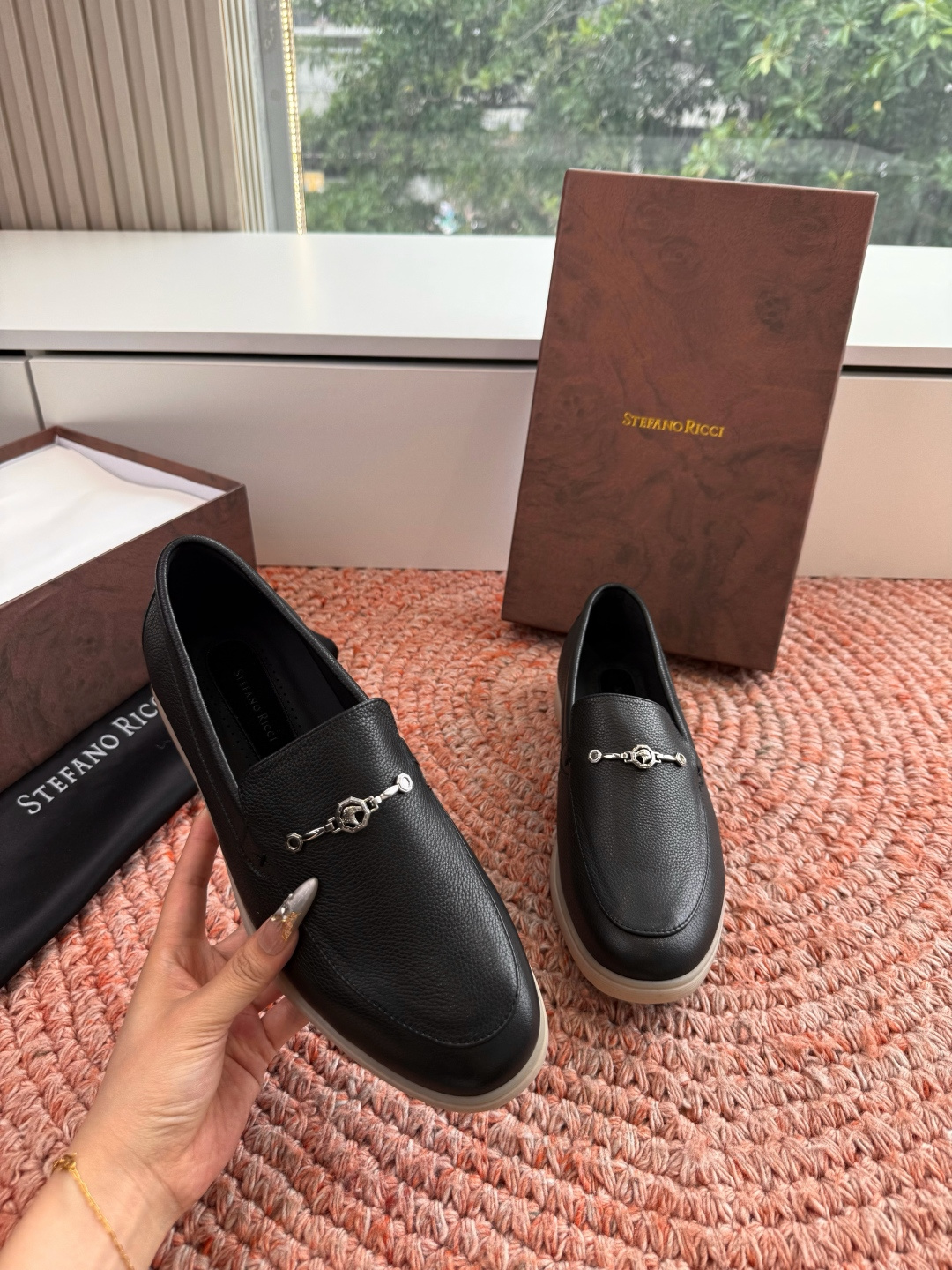 🌾G909顶级品质Stefano Ricci 史蒂芬高端奢侈品牌，男士休闲板鞋，麂皮面料打造，质感高端细