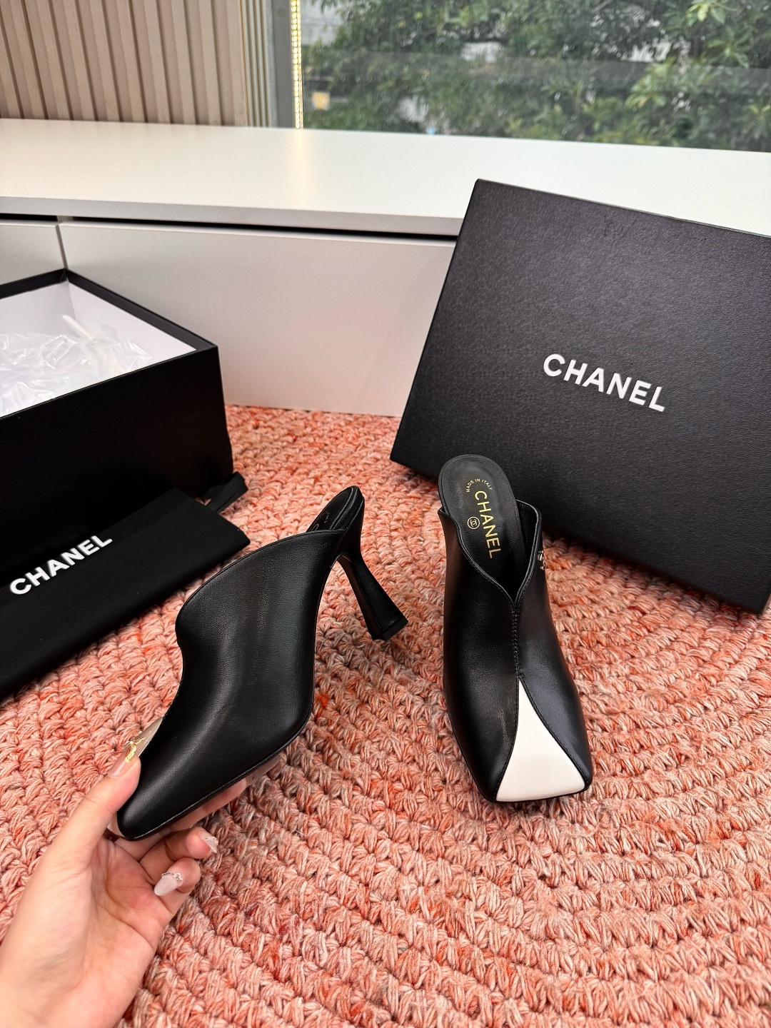 🌾G030所见即所得代购级CHANE*2026香奈儿早春爆品编织玛丽珍包头穆勒鞋凉鞋拖鞋妥妥的自留款！！
