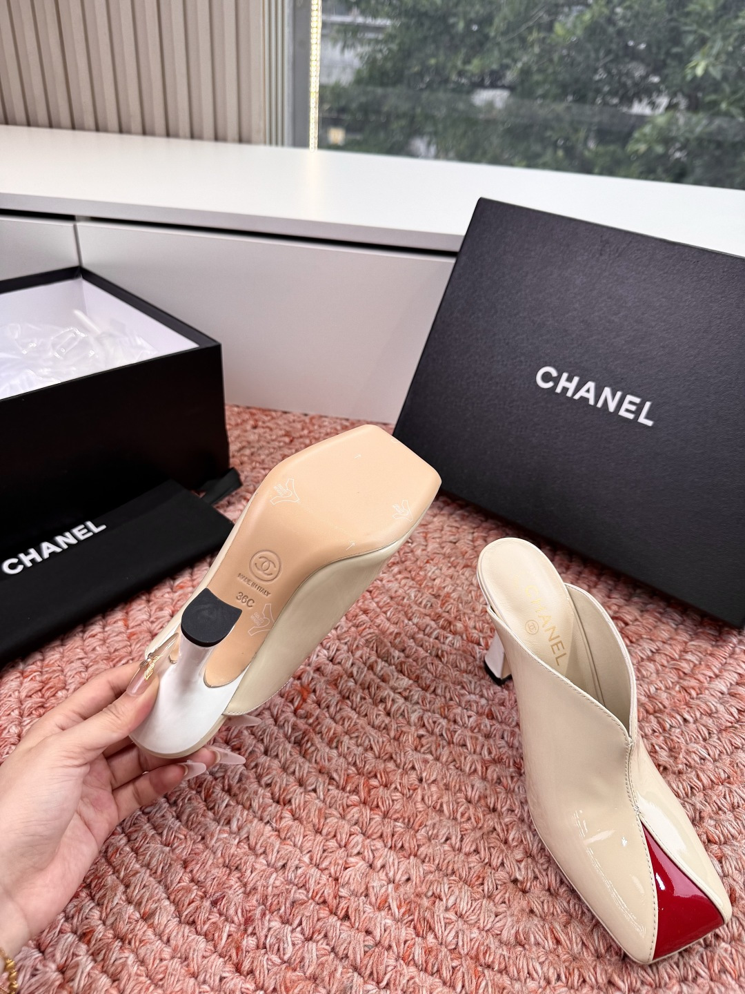 🌾G030所见即所得代购级CHANE*2026香奈儿早春爆品编织玛丽珍包头穆勒鞋凉鞋拖鞋妥妥的自留款！！