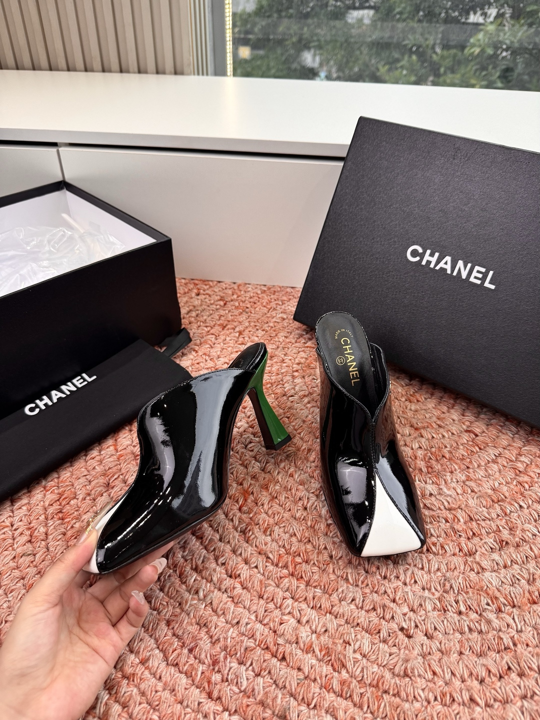 🌾G030所见即所得代购级CHANE*2026香奈儿早春爆品编织玛丽珍包头穆勒鞋凉鞋拖鞋妥妥的自留款！！