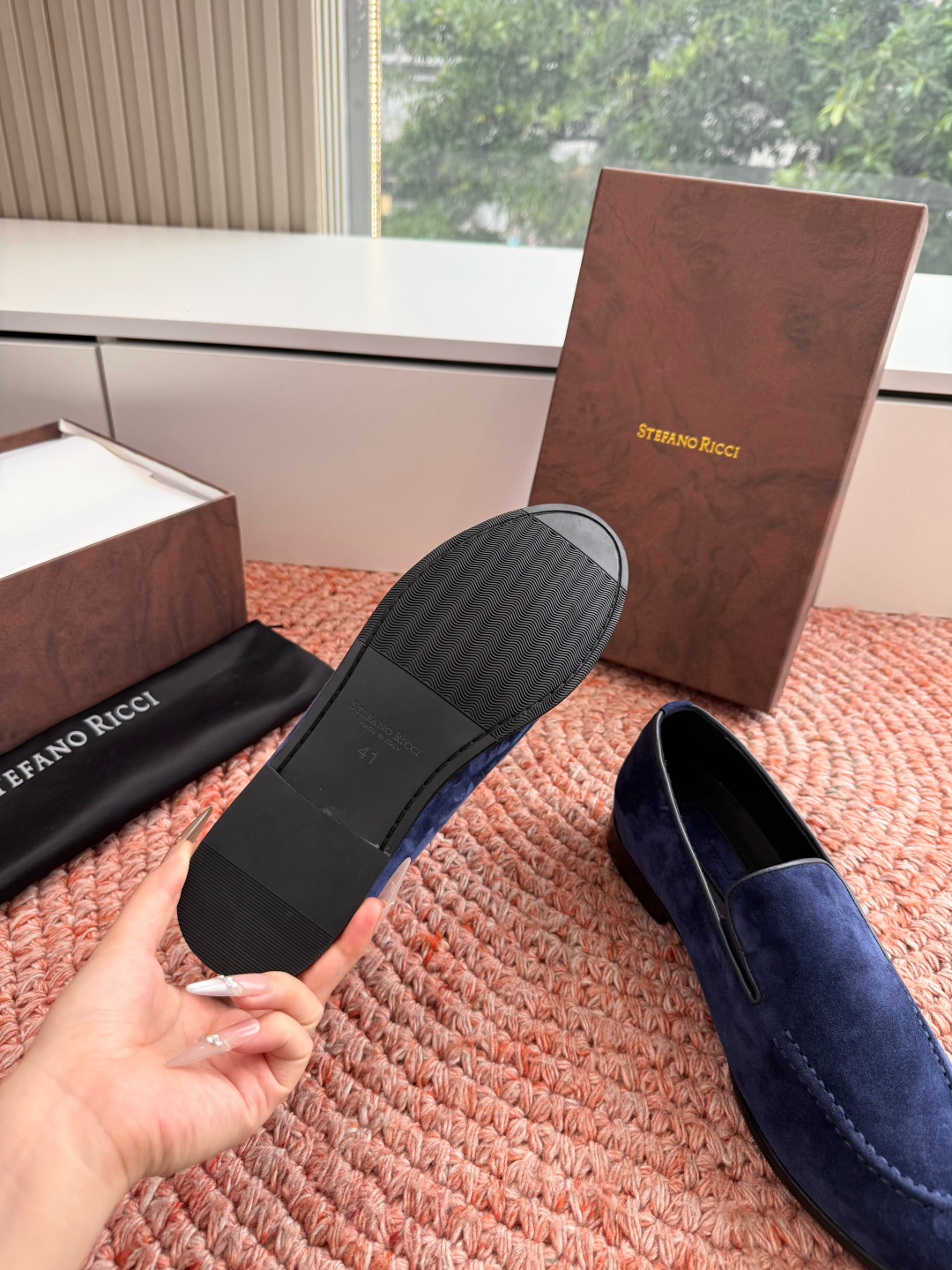 🌾G909顶级品质Stefano Ricci 史蒂芬高端奢侈品牌，男士休闲板鞋，麂皮面料打造，质感高端细