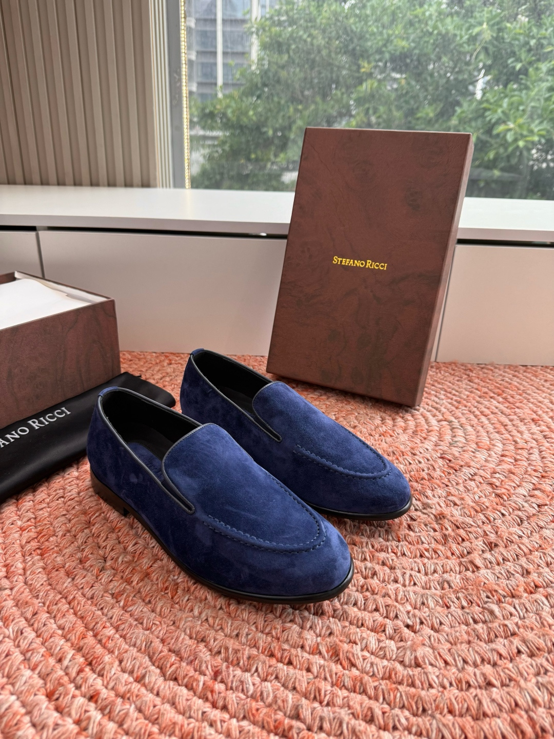 🌾G909顶级品质Stefano Ricci 史蒂芬高端奢侈品牌，男士休闲板鞋，麂皮面料打造，质感高端细