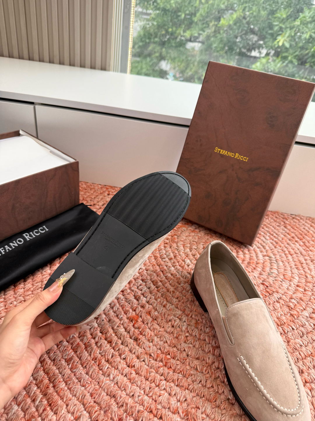🌾G909顶级品质Stefano Ricci 史蒂芬高端奢侈品牌，男士休闲板鞋，麂皮面料打造，质感高端细