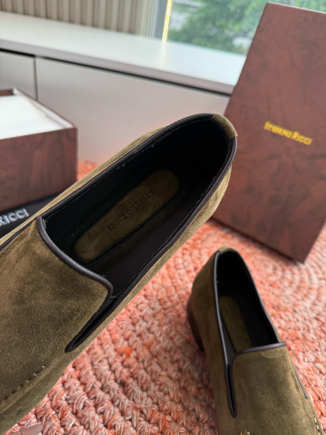 🌾G909顶级品质Stefano Ricci 史蒂芬高端奢侈品牌，男士休闲板鞋，麂皮面料打造，质感高端细