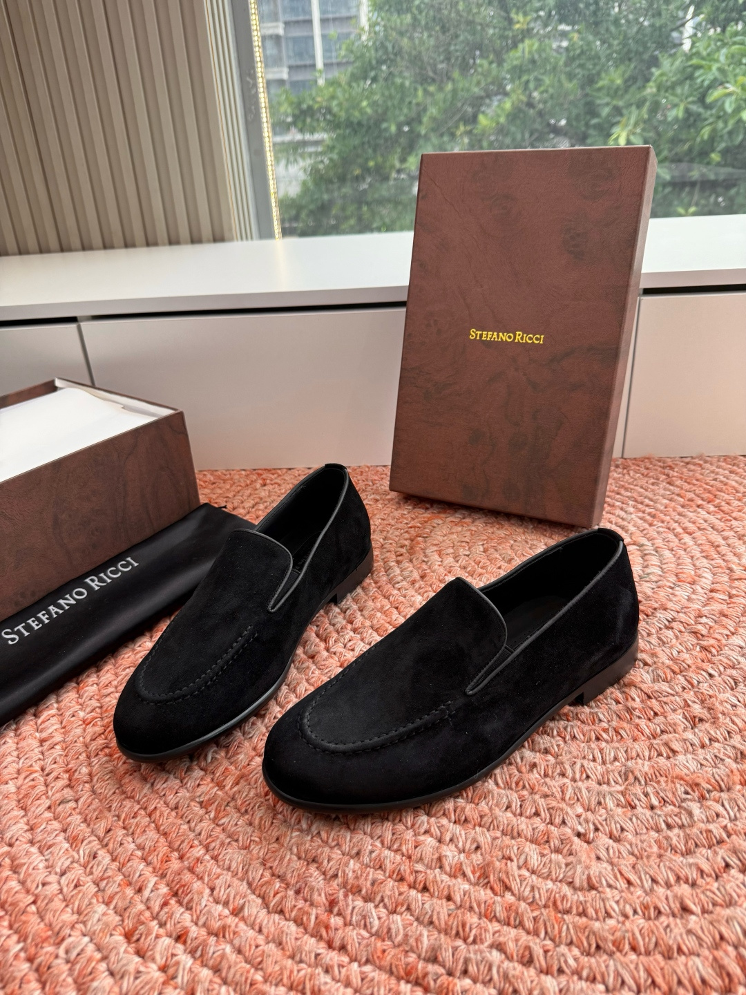 🌾G909顶级品质Stefano Ricci 史蒂芬高端奢侈品牌，男士休闲板鞋，麂皮面料打造，质感高端细