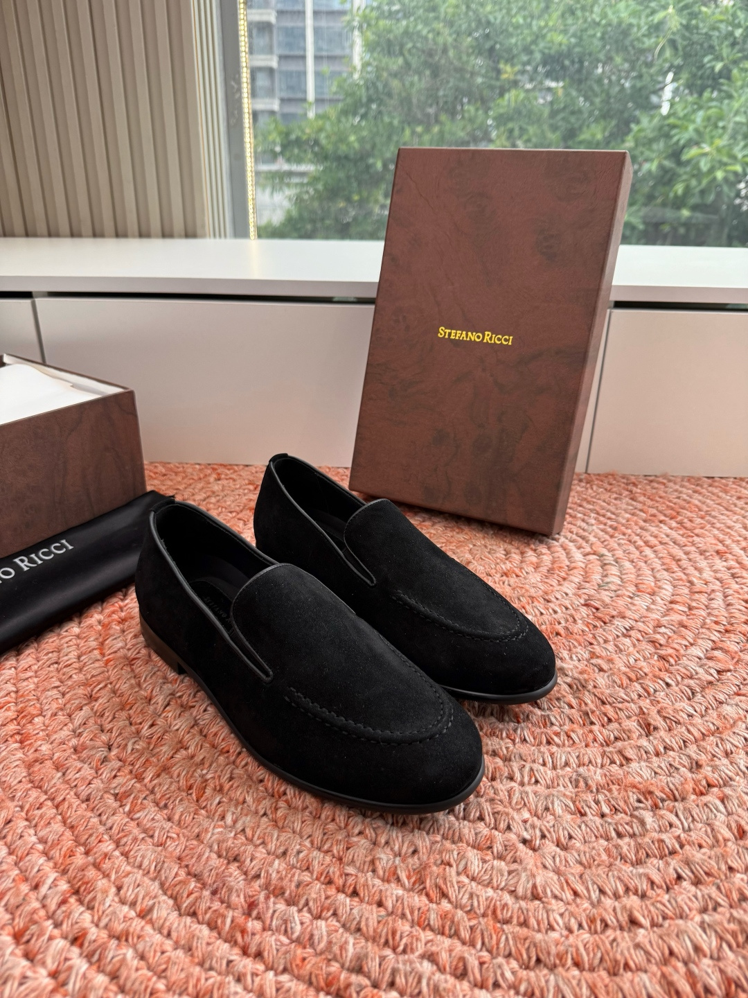 🌾G909顶级品质Stefano Ricci 史蒂芬高端奢侈品牌，男士休闲板鞋，麂皮面料打造，质感高端细
