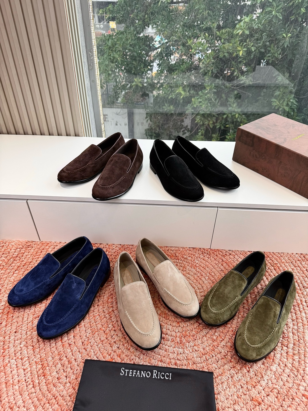 🌾G909顶级品质Stefano Ricci 史蒂芬高端奢侈品牌，男士休闲板鞋，麂皮面料打造，质感高端细