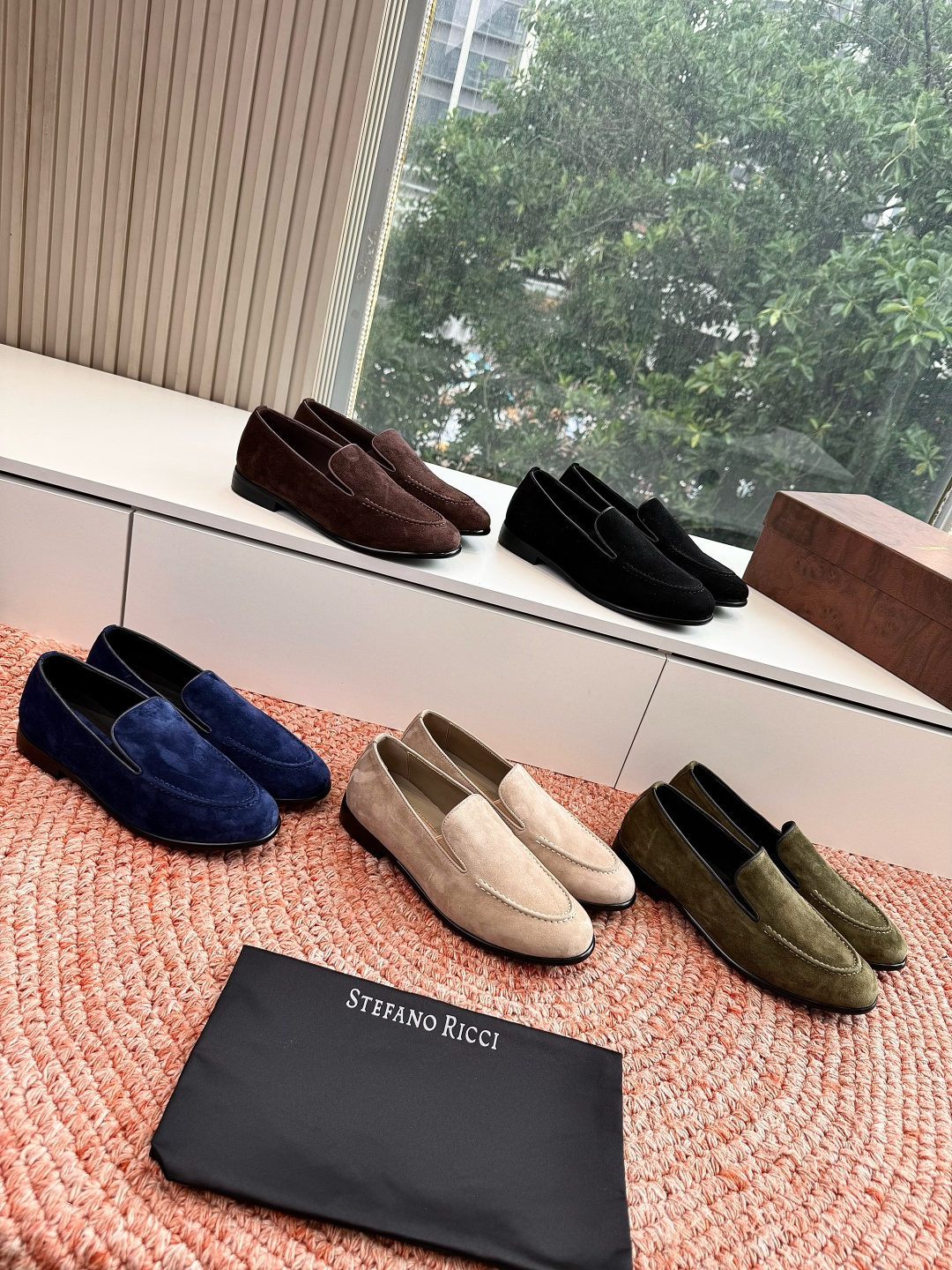 🌾G909顶级品质Stefano Ricci 史蒂芬高端奢侈品牌，男士休闲板鞋，麂皮面料打造，质感高端细