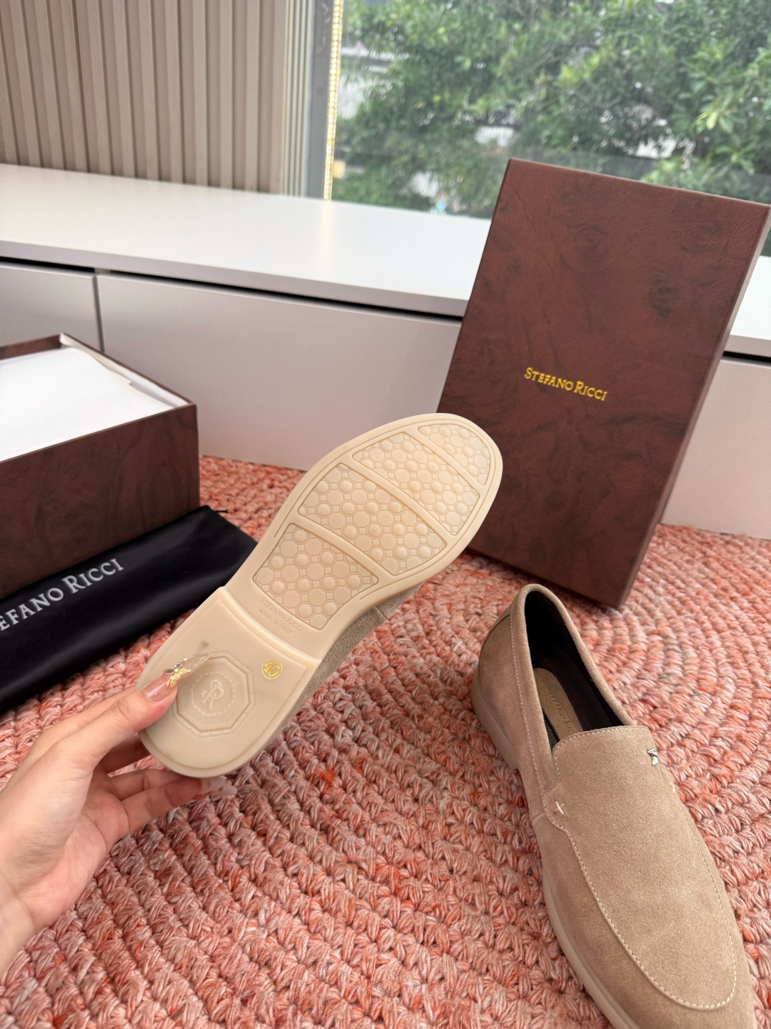 🌾G909顶级品质Stefano Ricci 史蒂芬高端奢侈品牌，男士休闲板鞋，麂皮面料打造，质感高端细