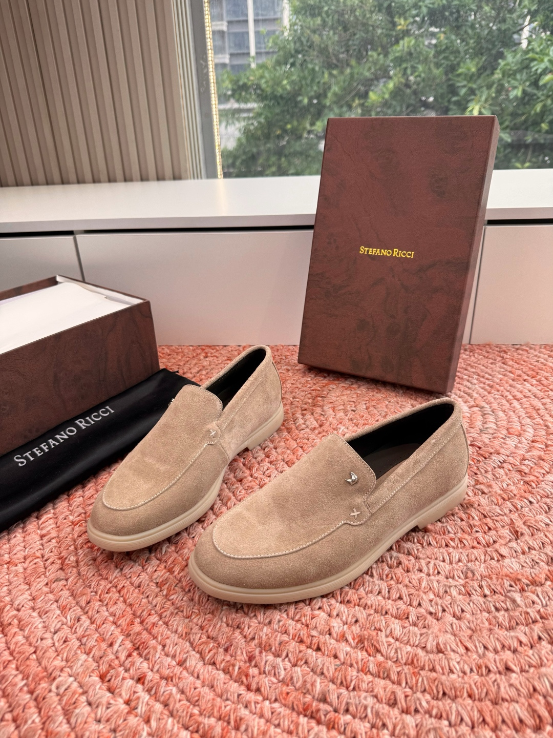 🌾G909顶级品质Stefano Ricci 史蒂芬高端奢侈品牌，男士休闲板鞋，麂皮面料打造，质感高端细