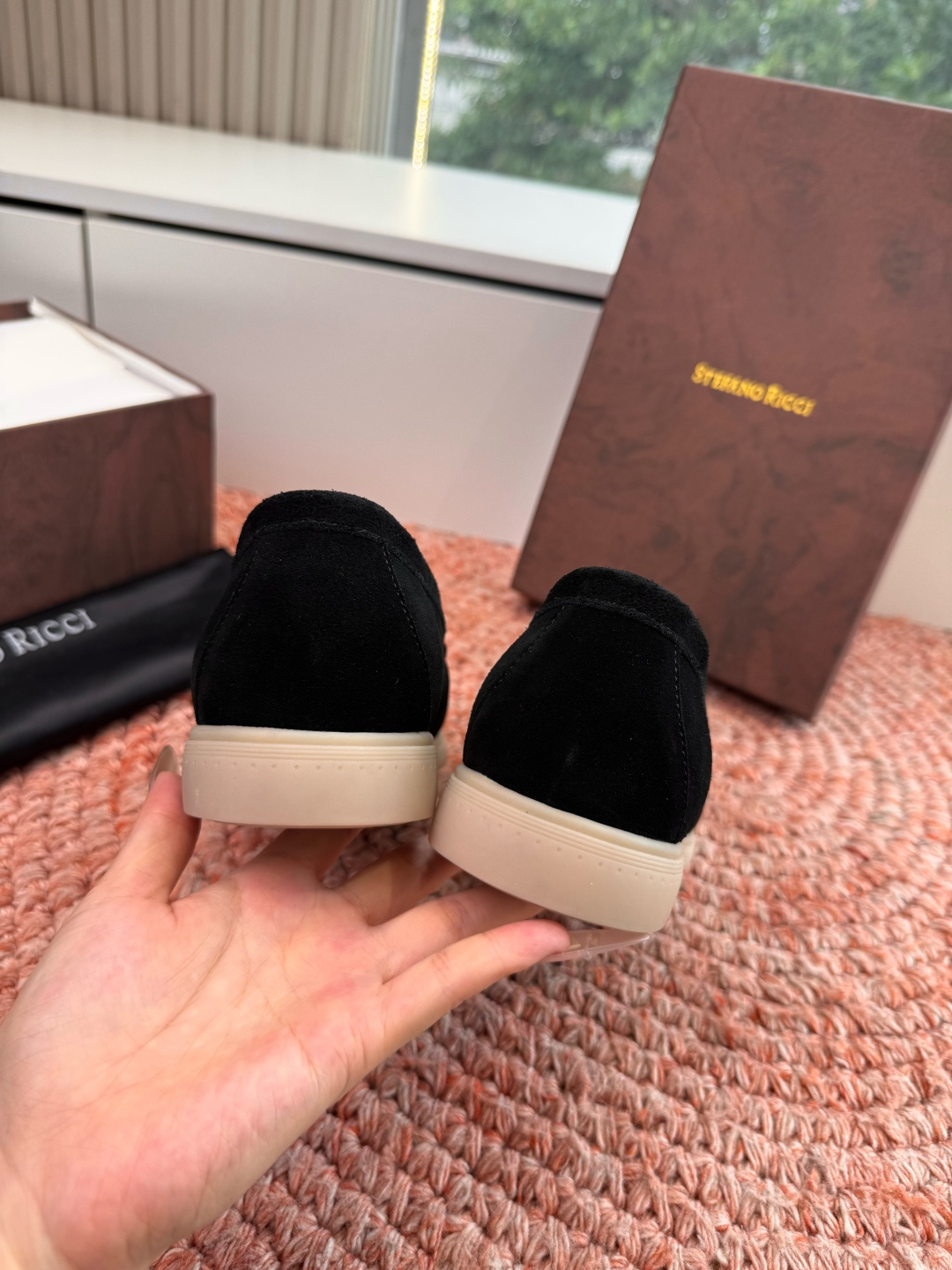 🌾G909顶级品质Stefano Ricci 史蒂芬高端奢侈品牌，男士休闲板鞋，麂皮面料打造，质感高端细