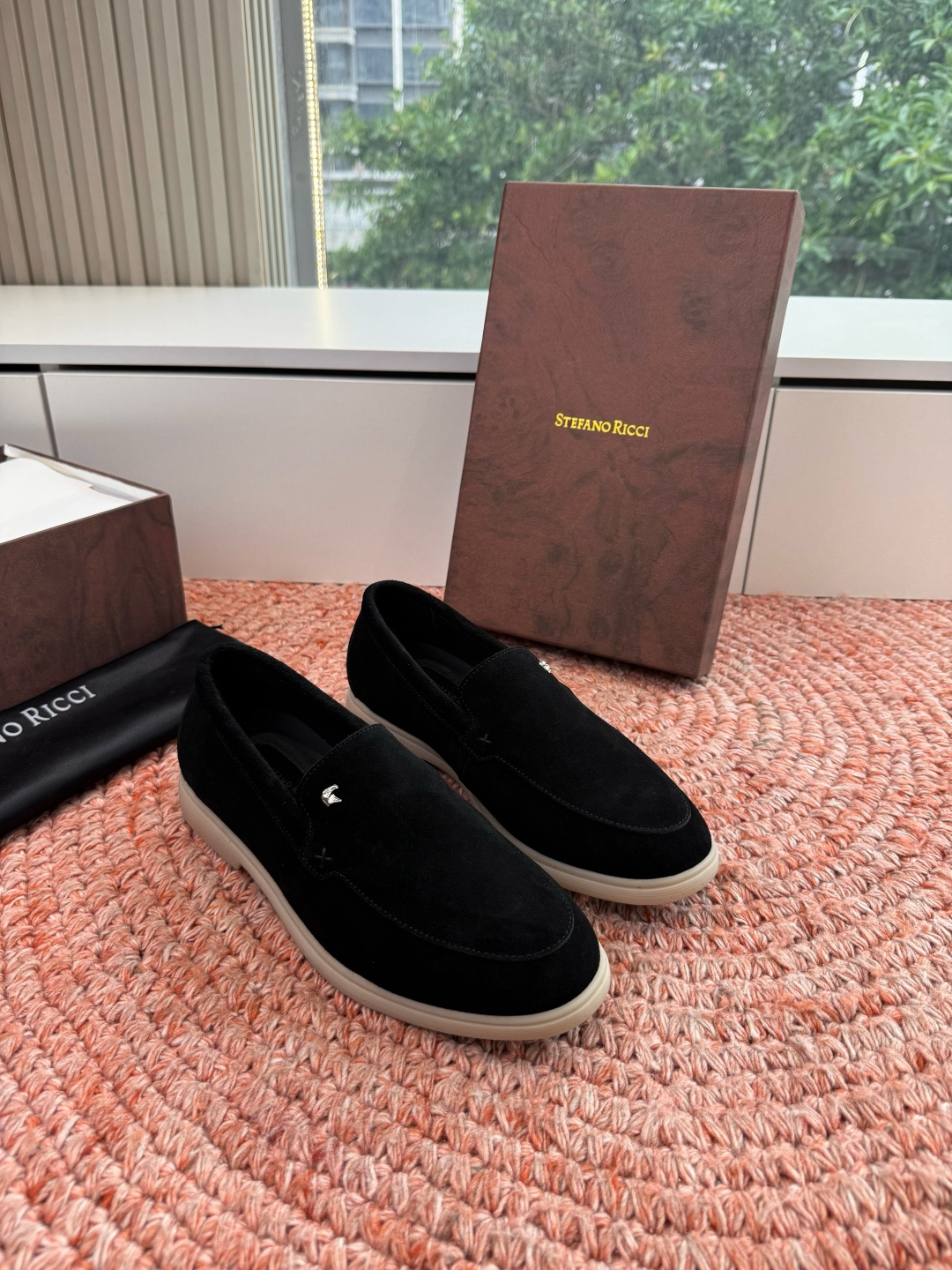 🌾G909顶级品质Stefano Ricci 史蒂芬高端奢侈品牌，男士休闲板鞋，麂皮面料打造，质感高端细