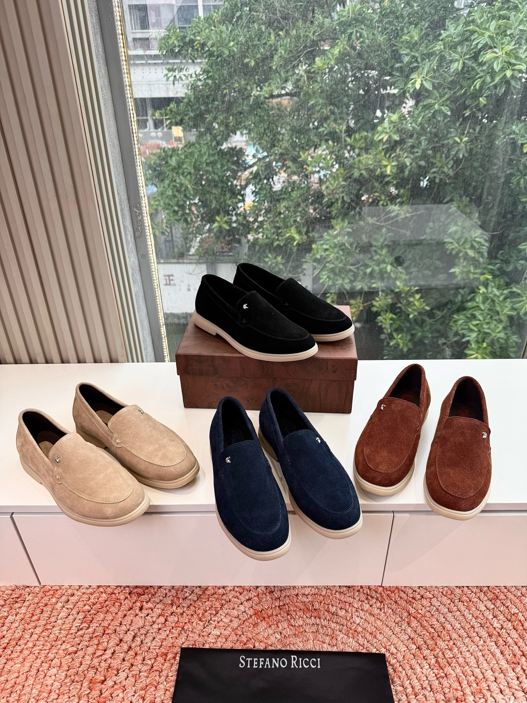 🌾G909顶级品质Stefano Ricci 史蒂芬高端奢侈品牌，男士休闲板鞋，麂皮面料打造，质感高端细
