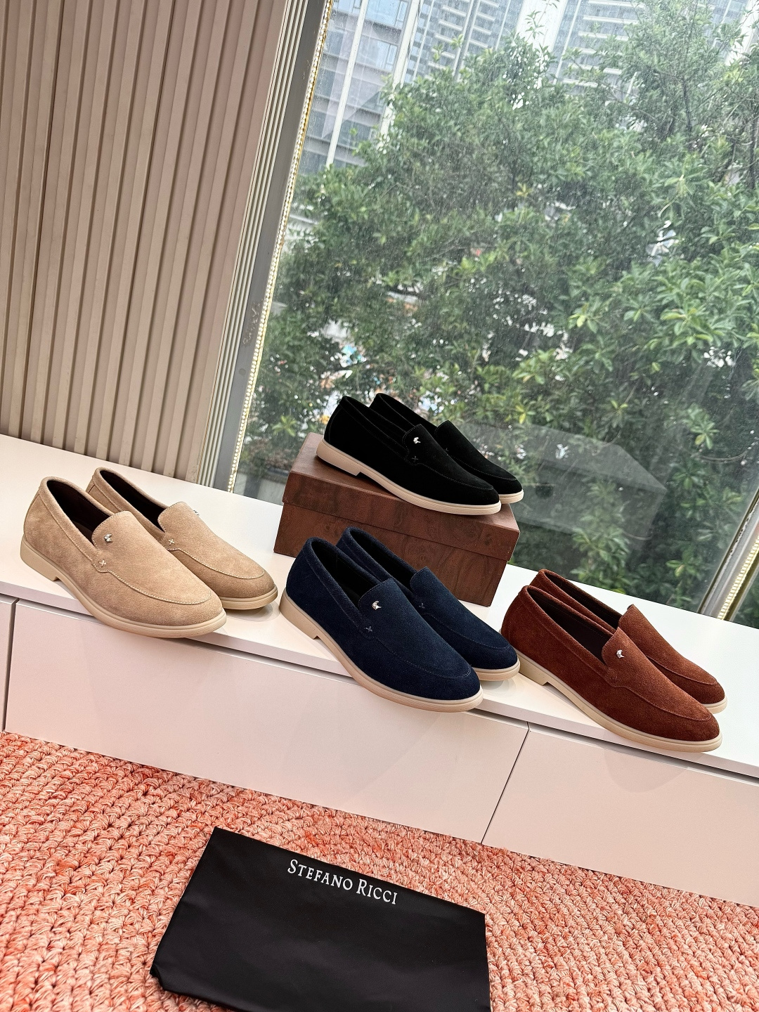 🌾G909顶级品质Stefano Ricci 史蒂芬高端奢侈品牌，男士休闲板鞋，麂皮面料打造，质感高端细