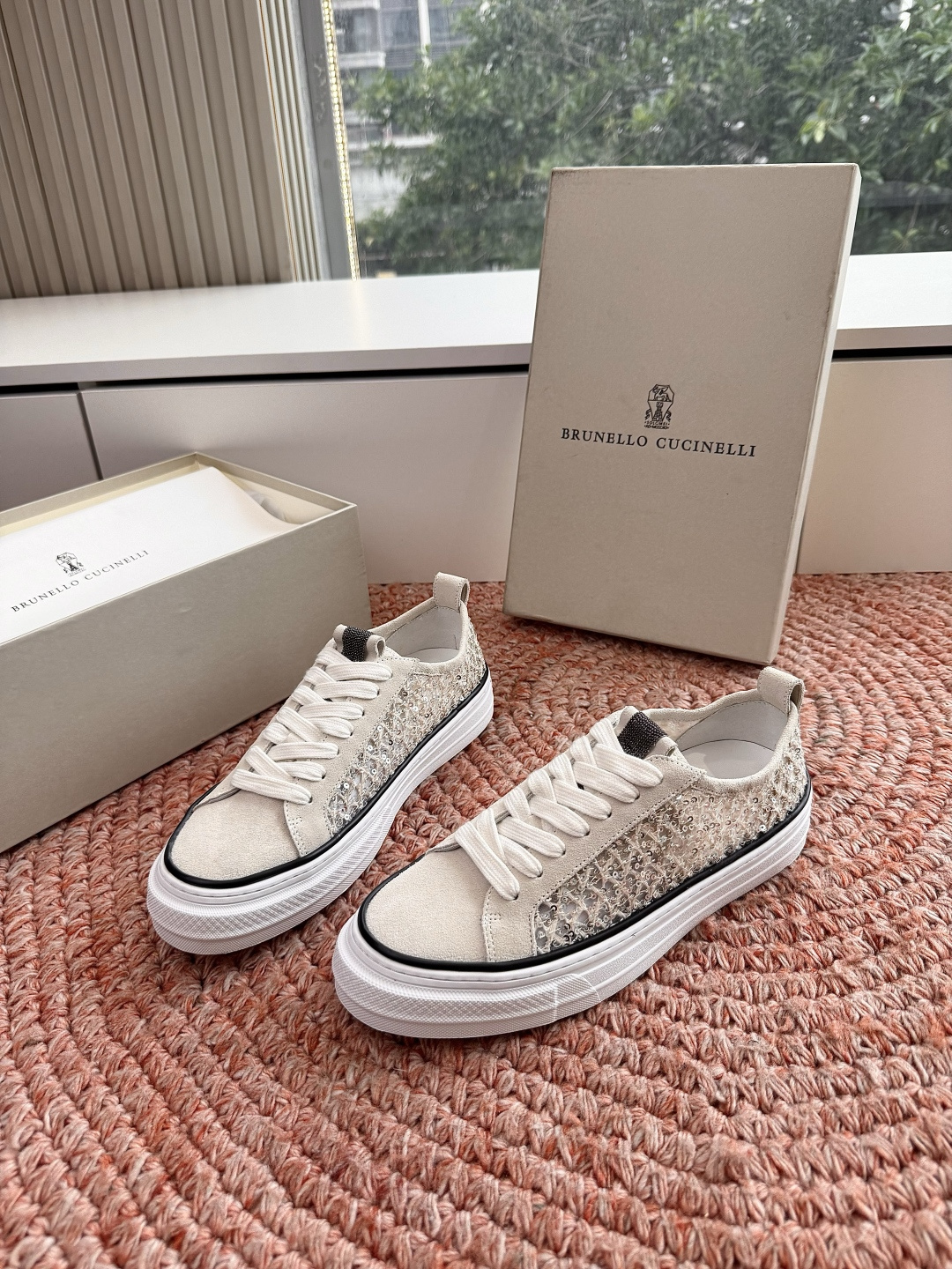 🌾G909所见即所得bc代购级女鞋brunell* cucinell*运动板鞋麂皮新款真的一眼爱上休闲鞋