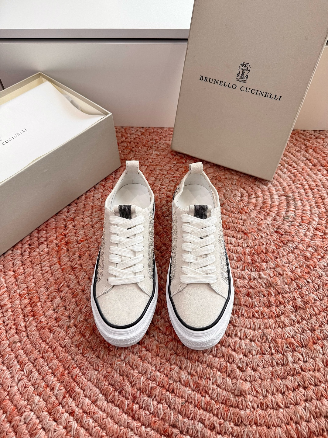 🌾G909所见即所得bc代购级女鞋brunell* cucinell*运动板鞋麂皮新款真的一眼爱上休闲鞋
