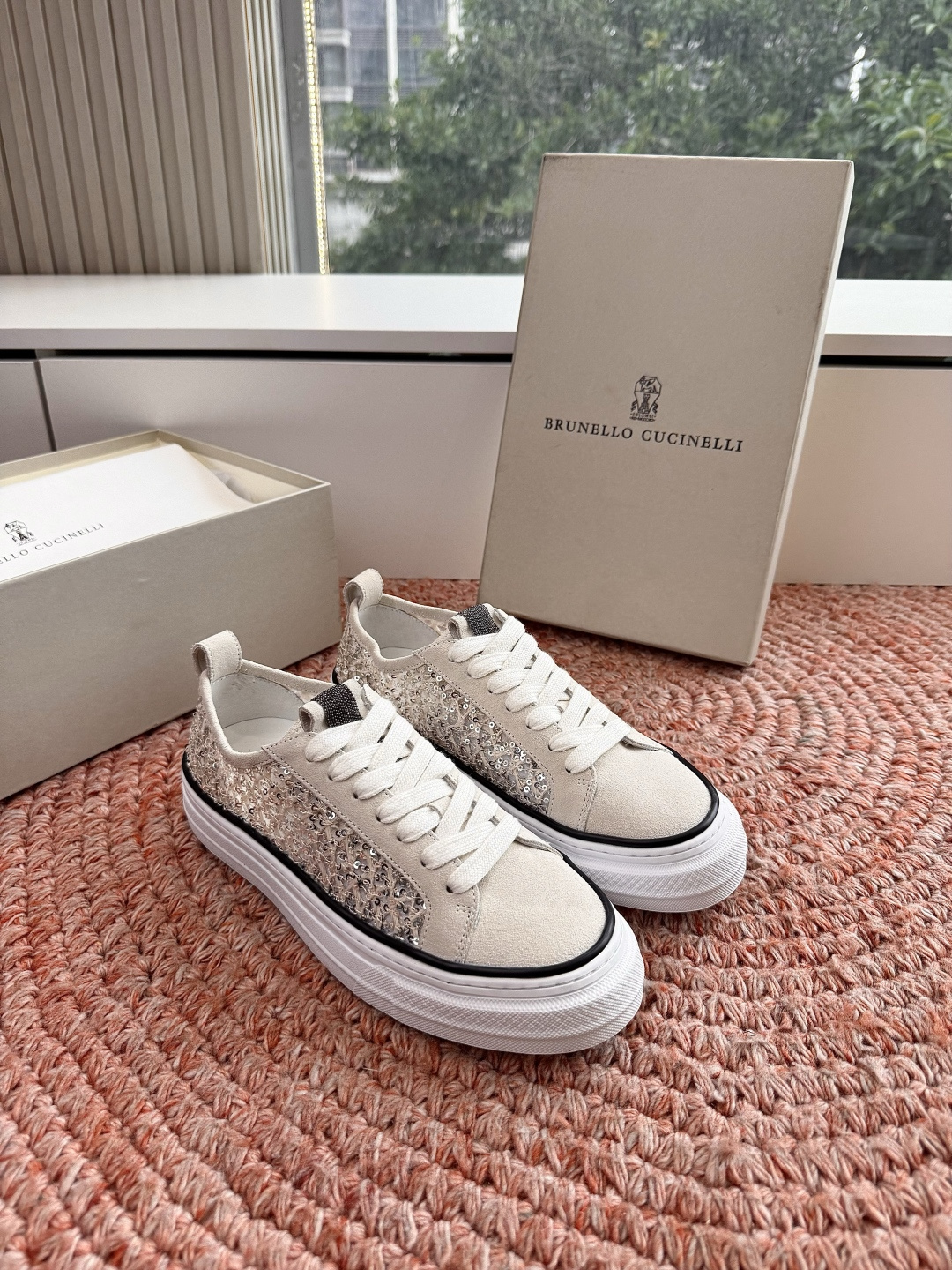 🌾G909所见即所得bc代购级女鞋brunell* cucinell*运动板鞋麂皮新款真的一眼爱上休闲鞋