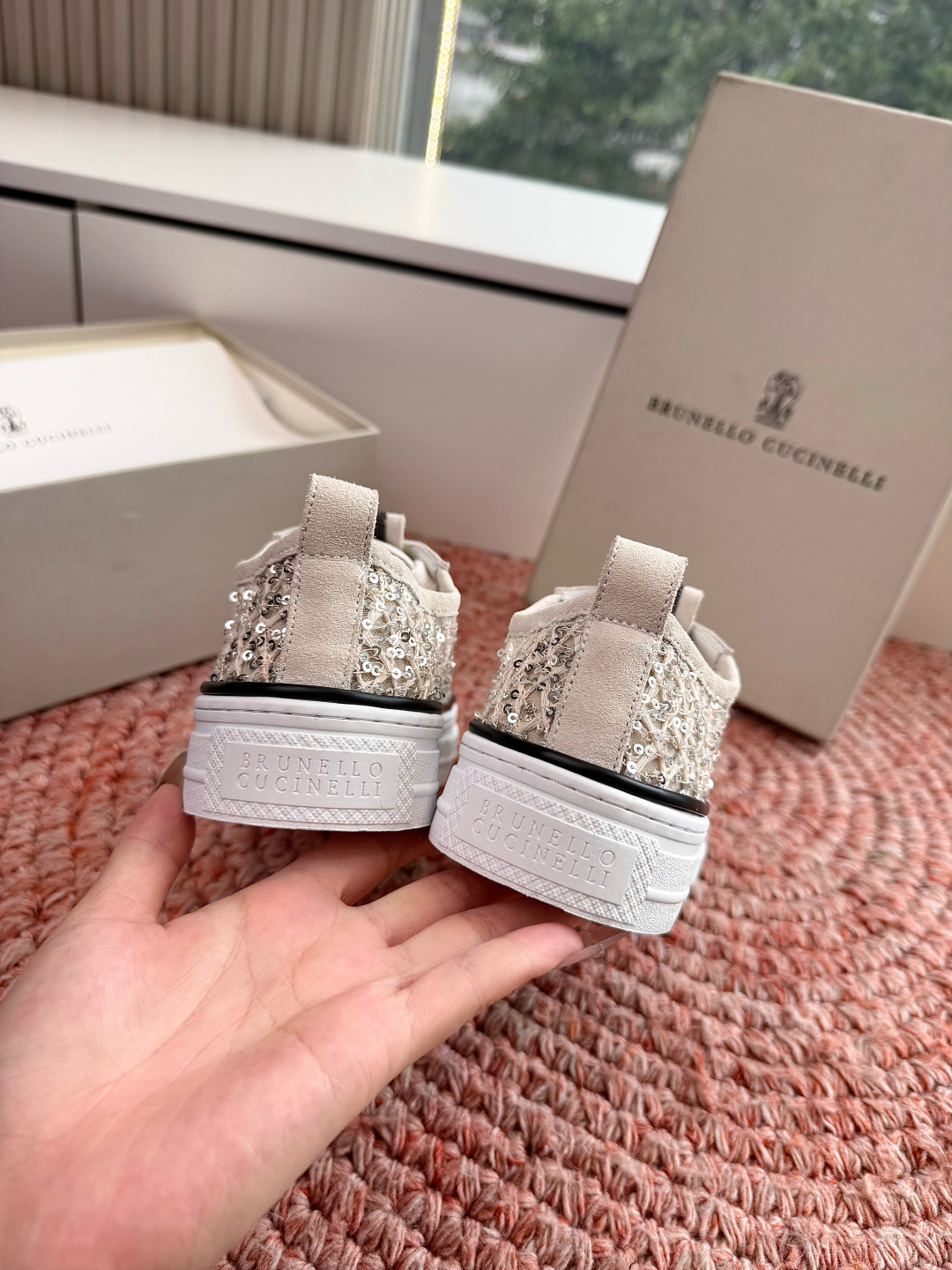 🌾G909所见即所得bc代购级女鞋brunell* cucinell*运动板鞋麂皮新款真的一眼爱上休闲鞋