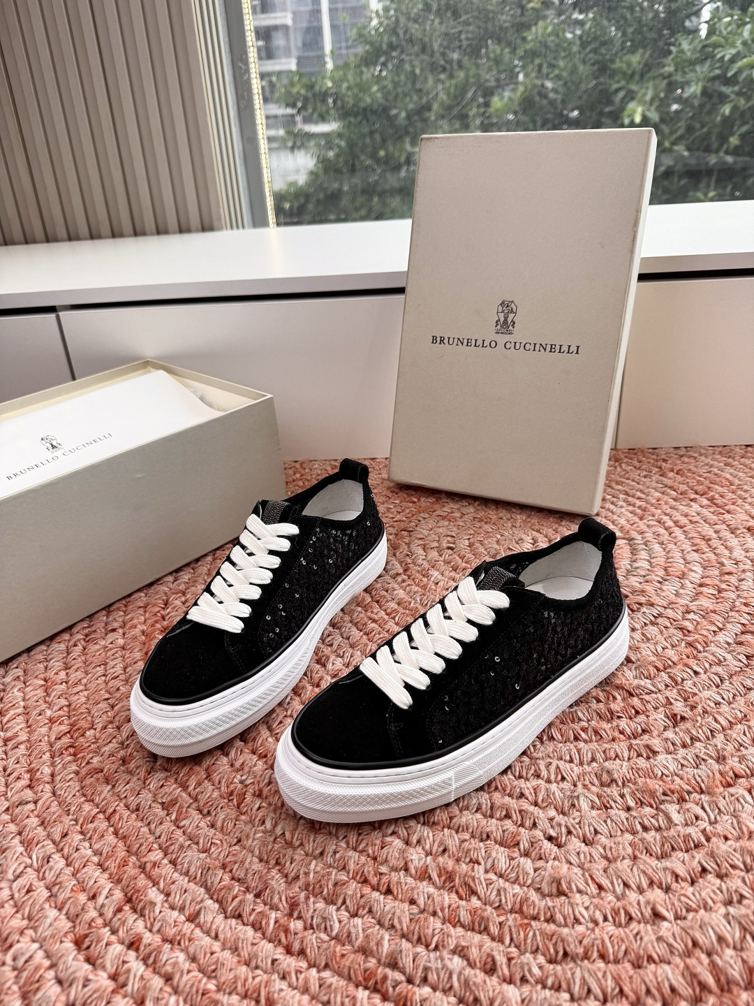 🌾G909所见即所得bc代购级女鞋brunell* cucinell*运动板鞋麂皮新款真的一眼爱上休闲鞋