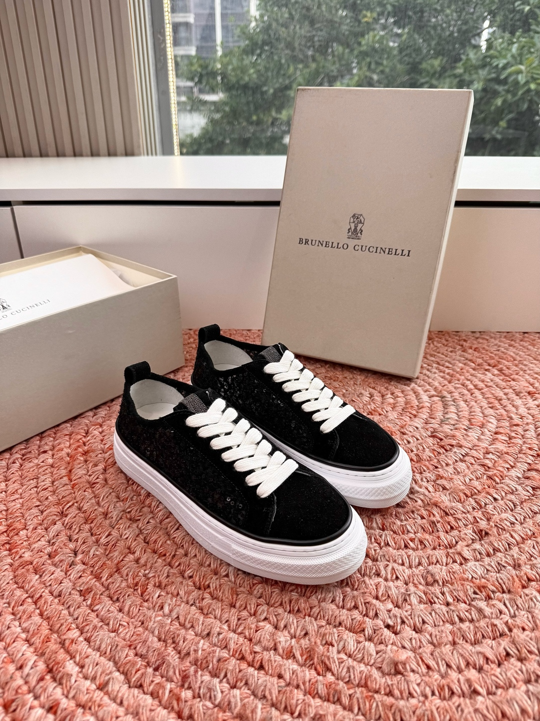 🌾G909所见即所得bc代购级女鞋brunell* cucinell*运动板鞋麂皮新款真的一眼爱上休闲鞋