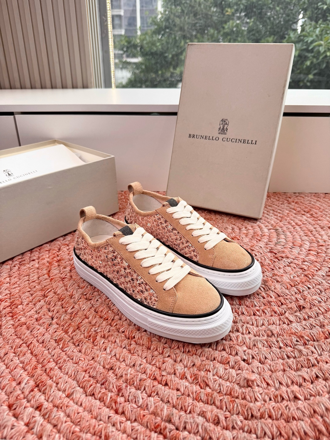 🌾G909所见即所得bc代购级女鞋brunell* cucinell*运动板鞋麂皮新款真的一眼爱上休闲鞋