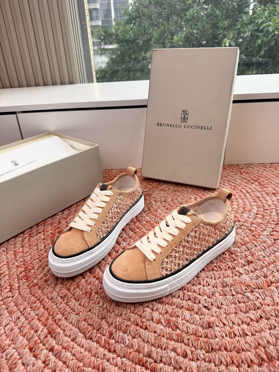 🌾G909所见即所得bc代购级女鞋brunell* cucinell*运动板鞋麂皮新款真的一眼爱上休闲鞋