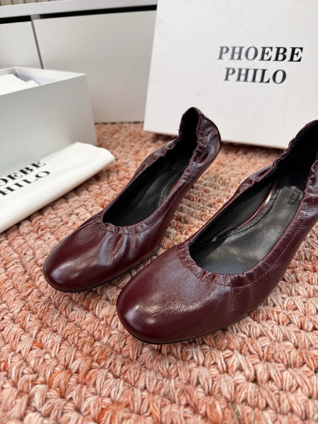 🌾G213顶级品质Phoebe Philo 26ss早春新款 小猫跟芭蕾舞鞋超软奶奶鞋小矮跟单鞋经典的芭
