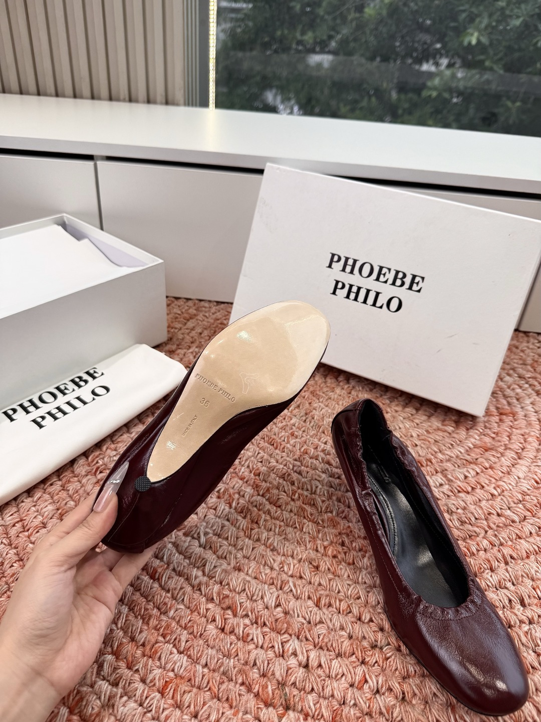 🌾G213顶级品质Phoebe Philo 26ss早春新款 小猫跟芭蕾舞鞋超软奶奶鞋小矮跟单鞋经典的芭
