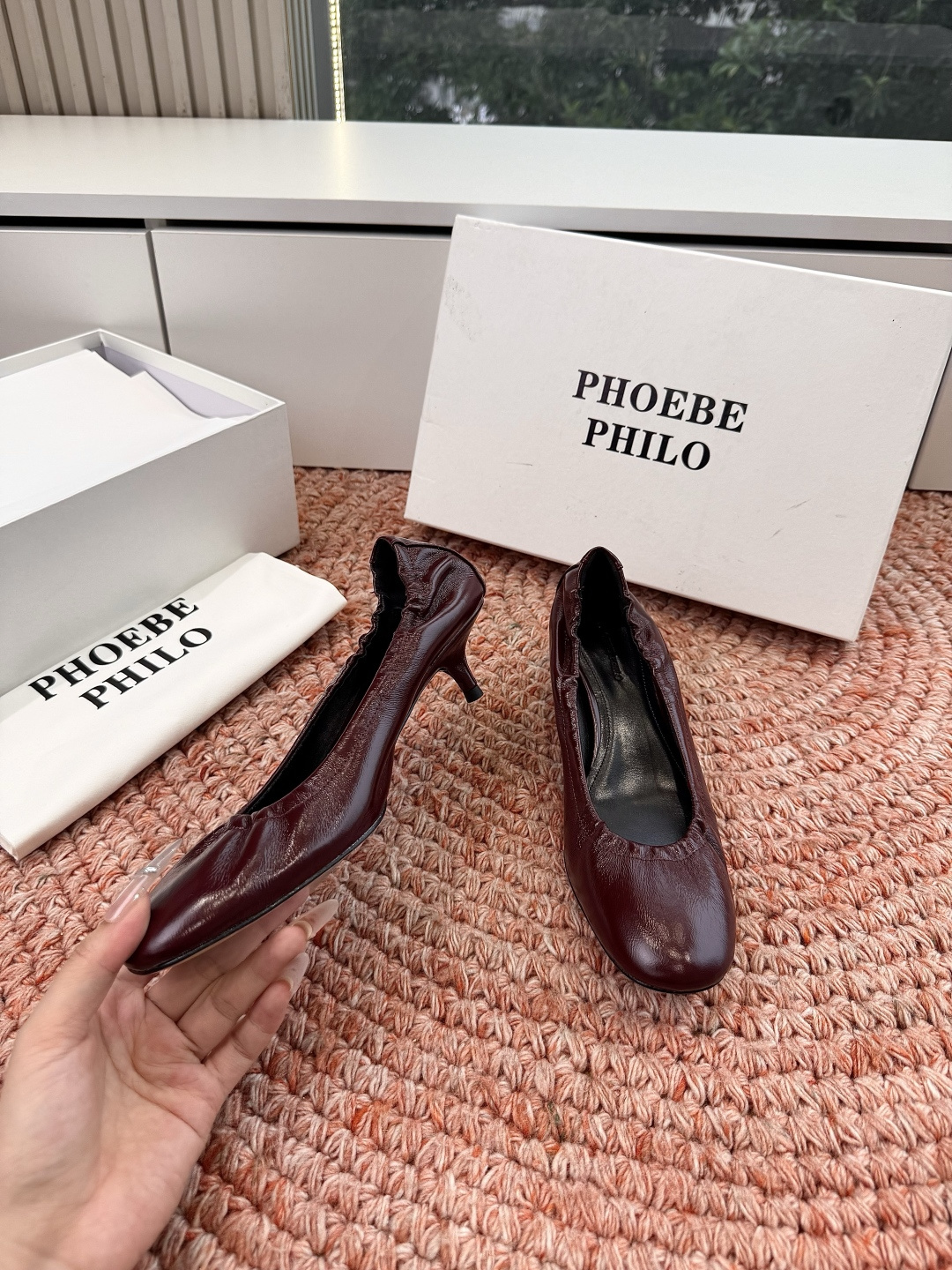 🌾G213顶级品质Phoebe Philo 26ss早春新款 小猫跟芭蕾舞鞋超软奶奶鞋小矮跟单鞋经典的芭