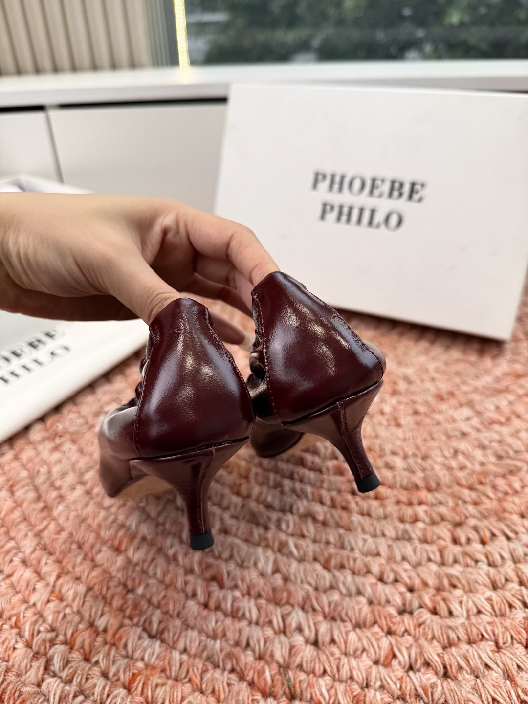🌾G213顶级品质Phoebe Philo 26ss早春新款 小猫跟芭蕾舞鞋超软奶奶鞋小矮跟单鞋经典的芭