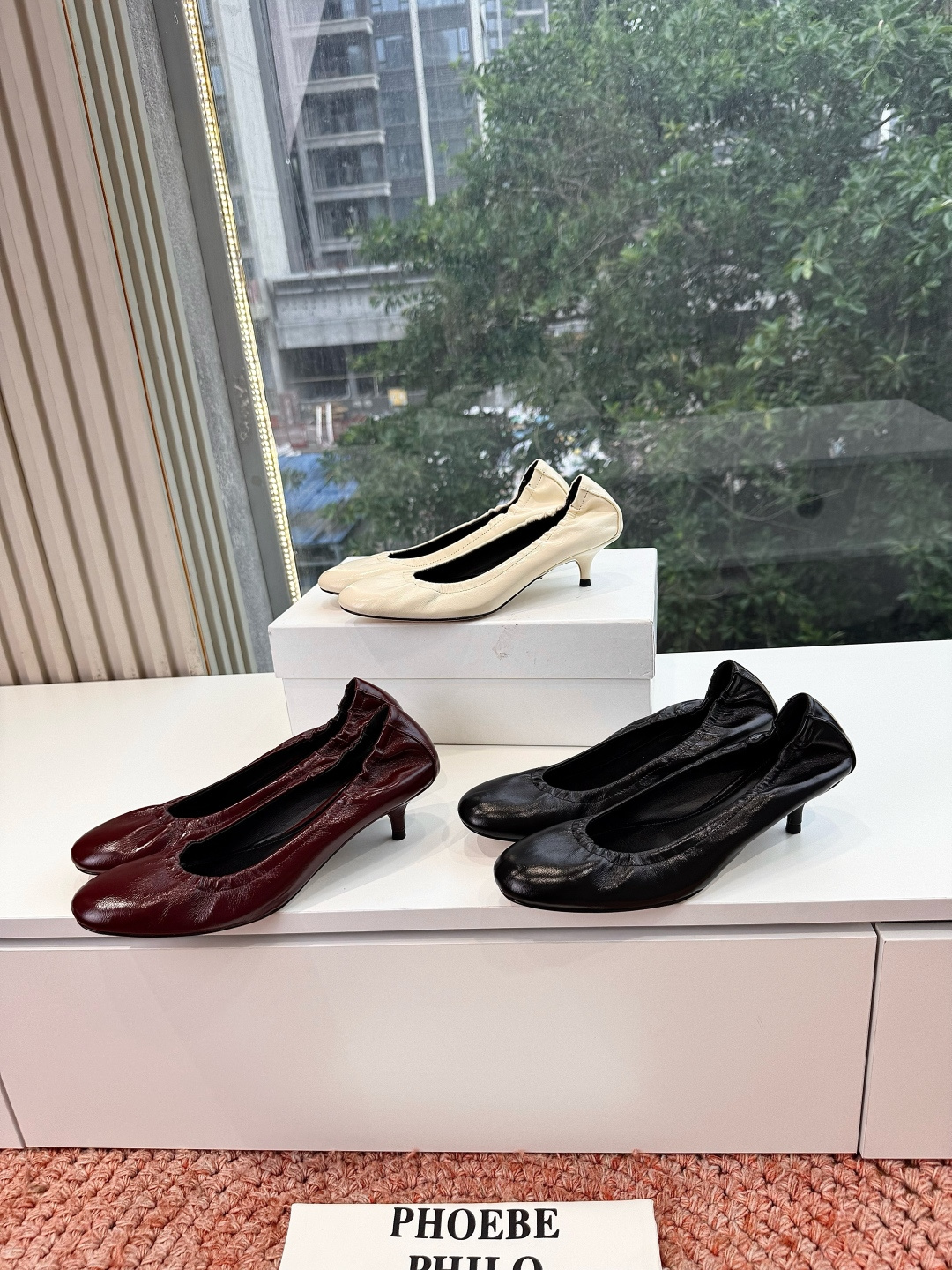 🌾G213顶级品质Phoebe Philo 26ss早春新款 小猫跟芭蕾舞鞋超软奶奶鞋小矮跟单鞋经典的芭