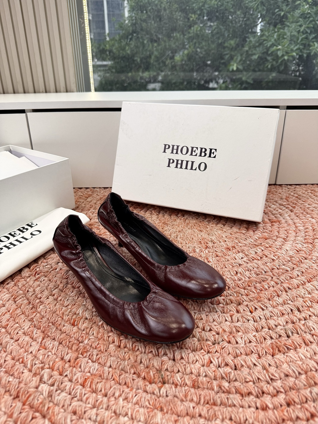 🌾G213顶级品质Phoebe Philo 26ss早春新款 小猫跟芭蕾舞鞋超软奶奶鞋小矮跟单鞋经典的芭