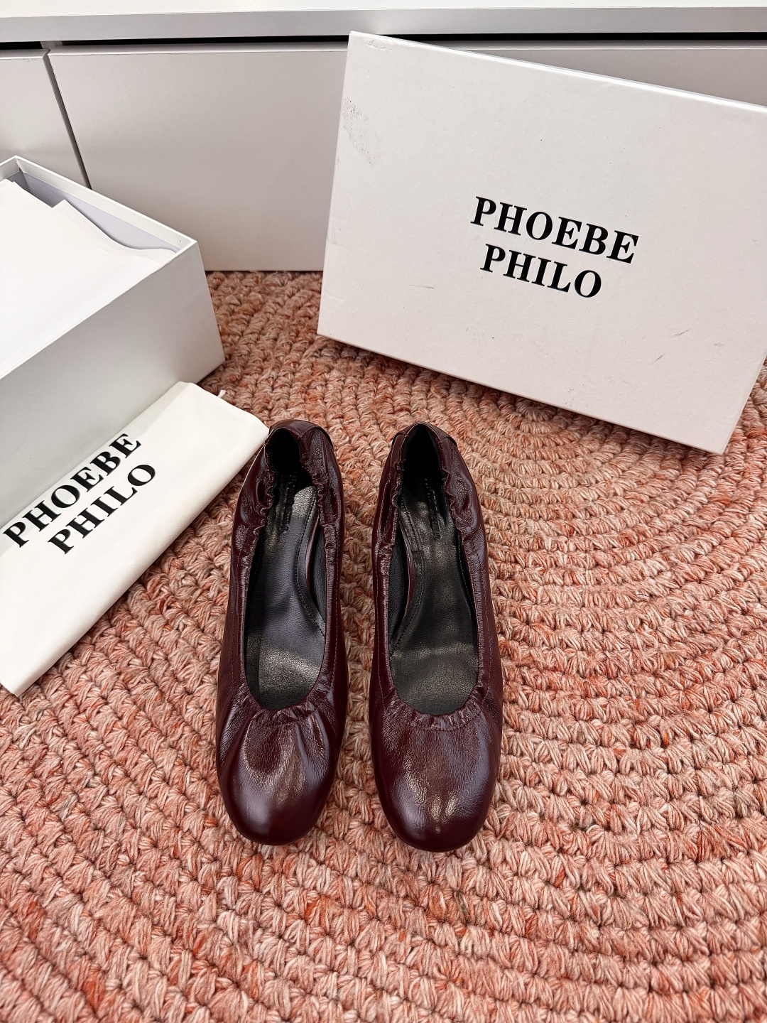 🌾G213顶级品质Phoebe Philo 26ss早春新款 小猫跟芭蕾舞鞋超软奶奶鞋小矮跟单鞋经典的芭