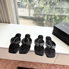 🌾G013顶级品质Alexander Wang aw carter亚历山大王 烫钻 拖鞋Jennie 大 🌾G013顶级品质Alexander Wang aw carter亚历山大王 烫钻 拖鞋Jennie 大