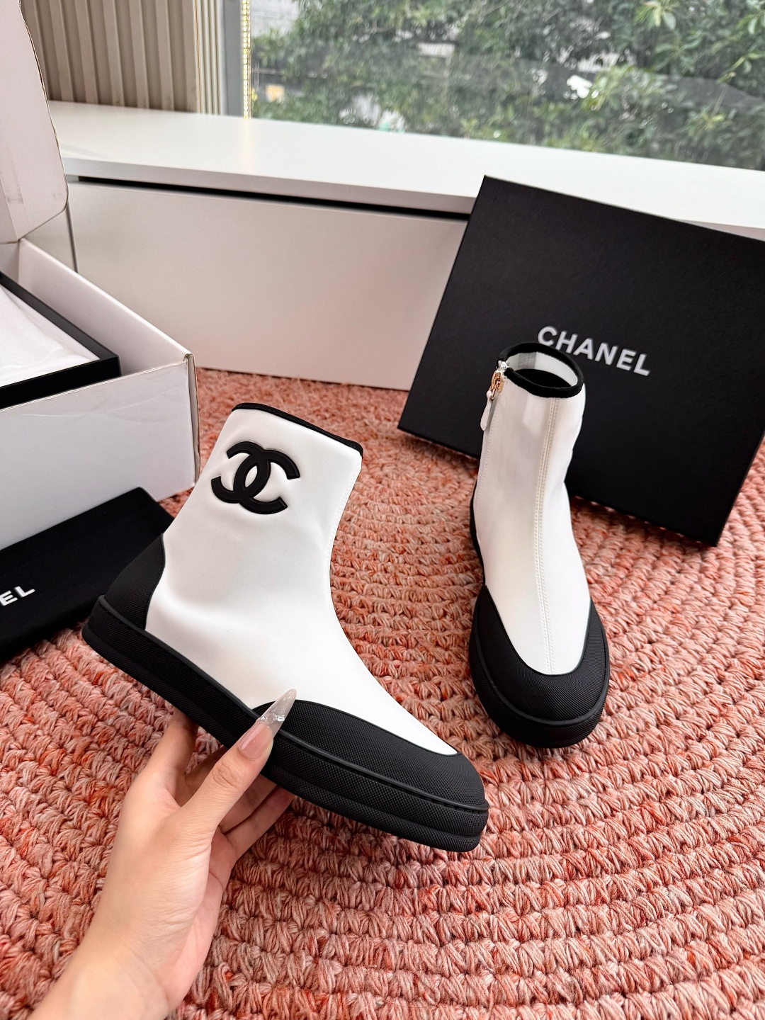 🌾G027顶级品质CHANEL26M🏖️懒人必备弹力靴今年九紫离火说是要穿点红色，一直想入好穿的红鞋，上