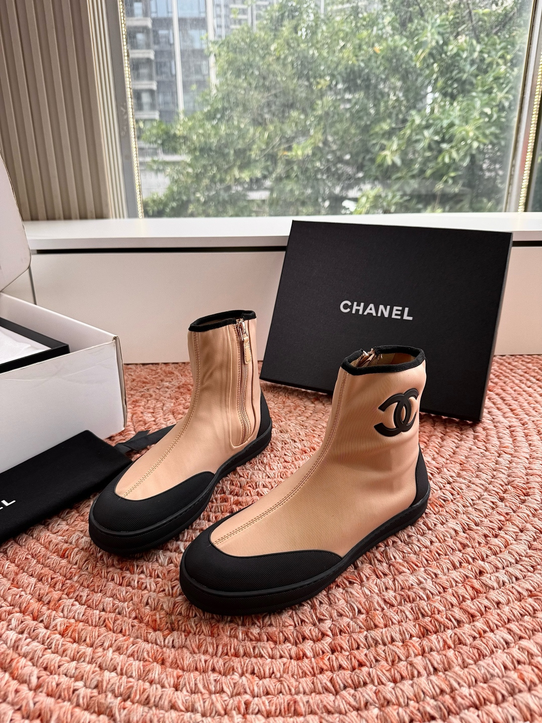 🌾G027顶级品质CHANEL26M🏖️懒人必备弹力靴今年九紫离火说是要穿点红色，一直想入好穿的红鞋，上