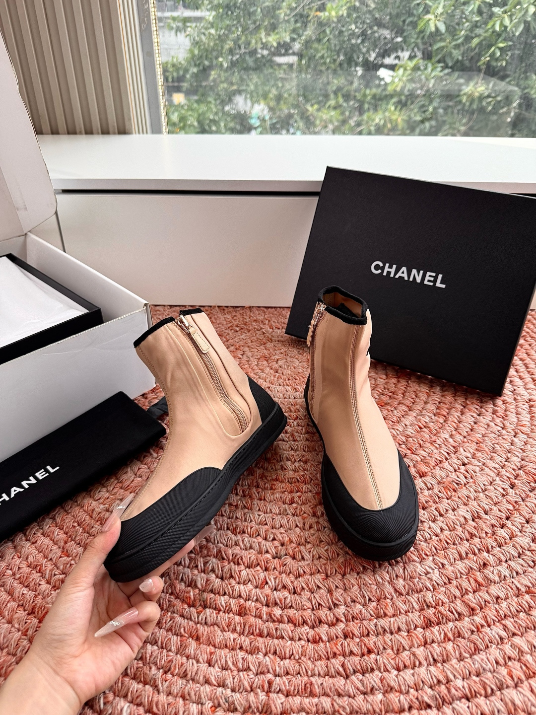 🌾G027顶级品质CHANEL26M🏖️懒人必备弹力靴今年九紫离火说是要穿点红色，一直想入好穿的红鞋，上