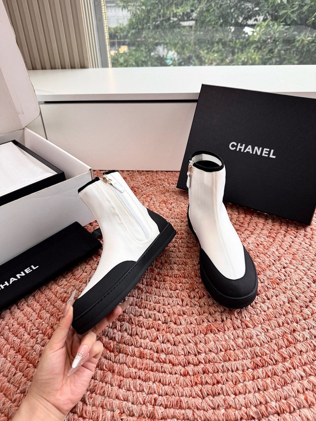 🌾G027顶级品质CHANEL26M🏖️懒人必备弹力靴今年九紫离火说是要穿点红色，一直想入好穿的红鞋，上