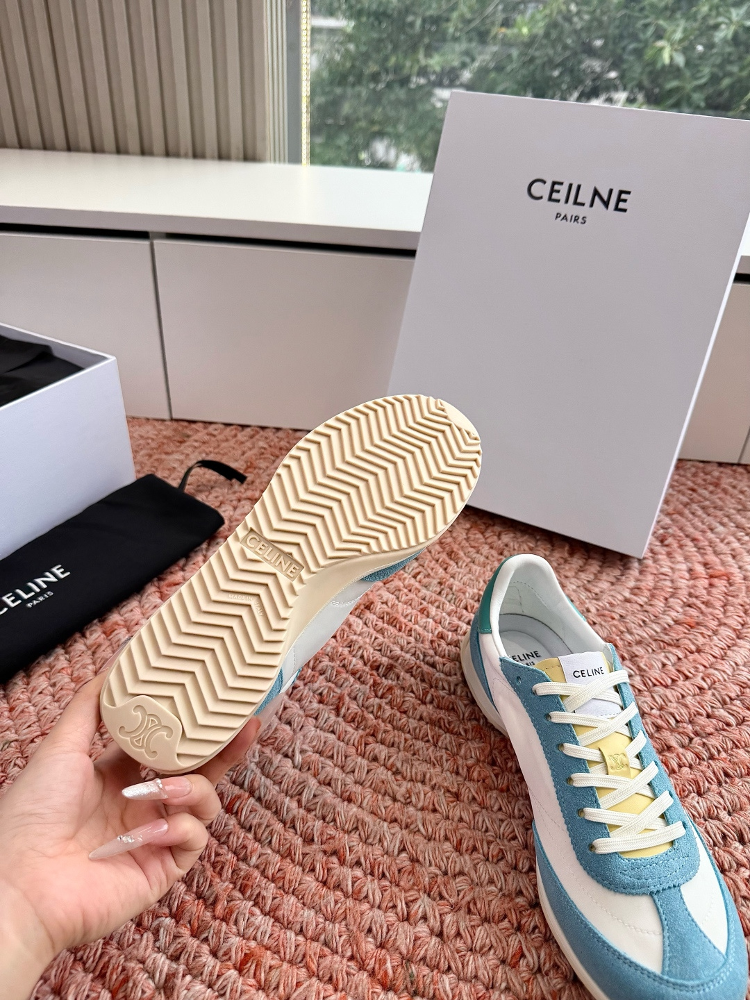 🌾主打一个出货快品质好G039所见即所得代购级别CELINE｜赛琳思琳春夏最新款Racer系列 阿甘鞋 