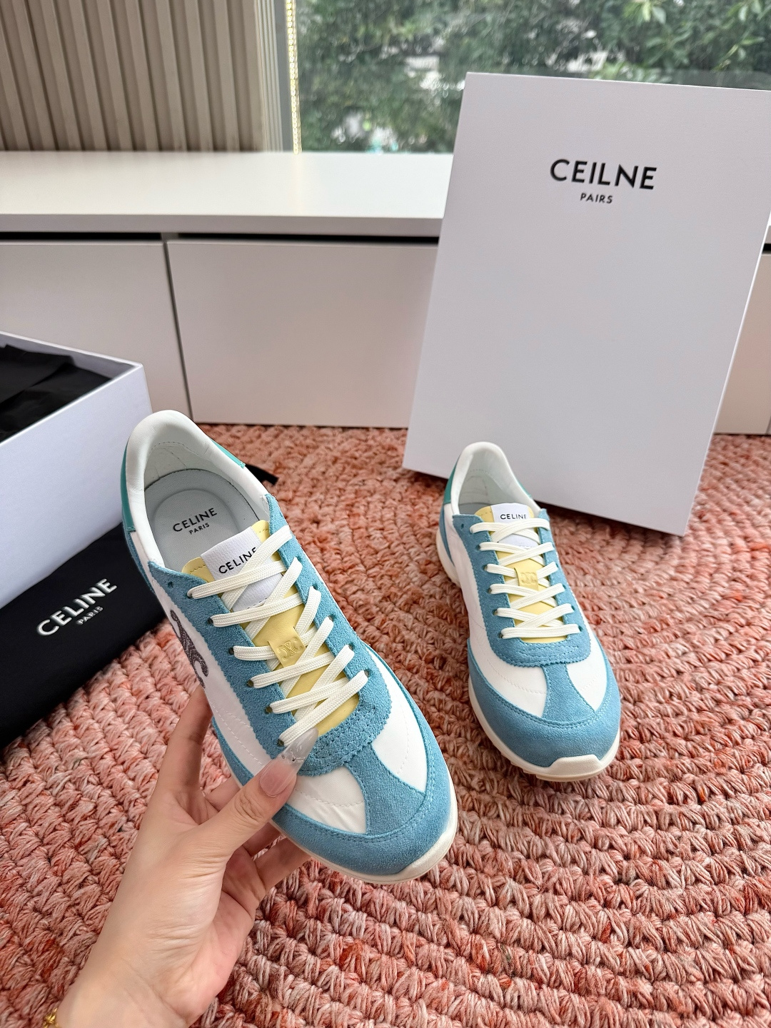🌾主打一个出货快品质好G039所见即所得代购级别CELINE｜赛琳思琳春夏最新款Racer系列 阿甘鞋 