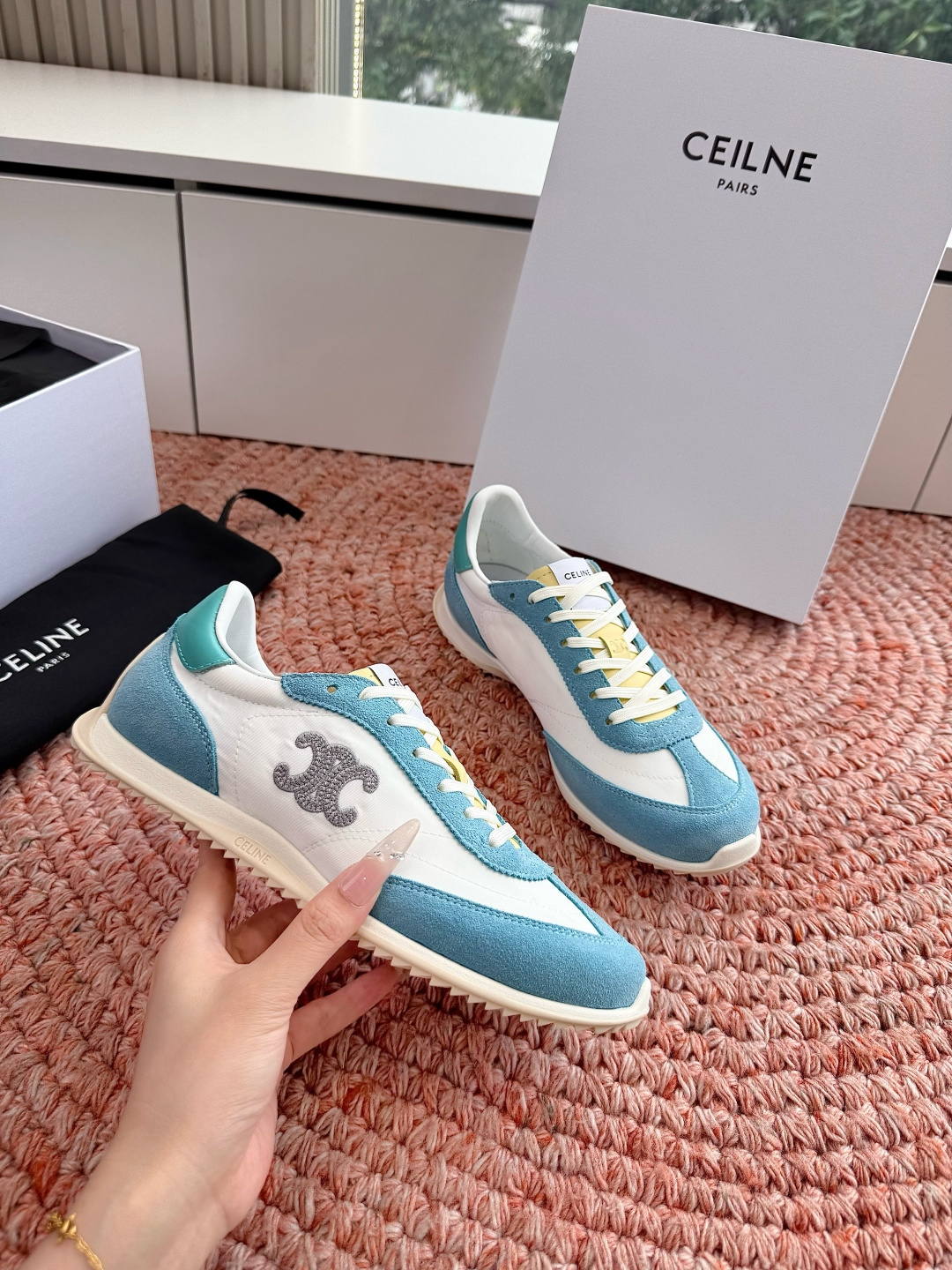 🌾主打一个出货快品质好G039所见即所得代购级别CELINE｜赛琳思琳春夏最新款Racer系列 阿甘鞋 