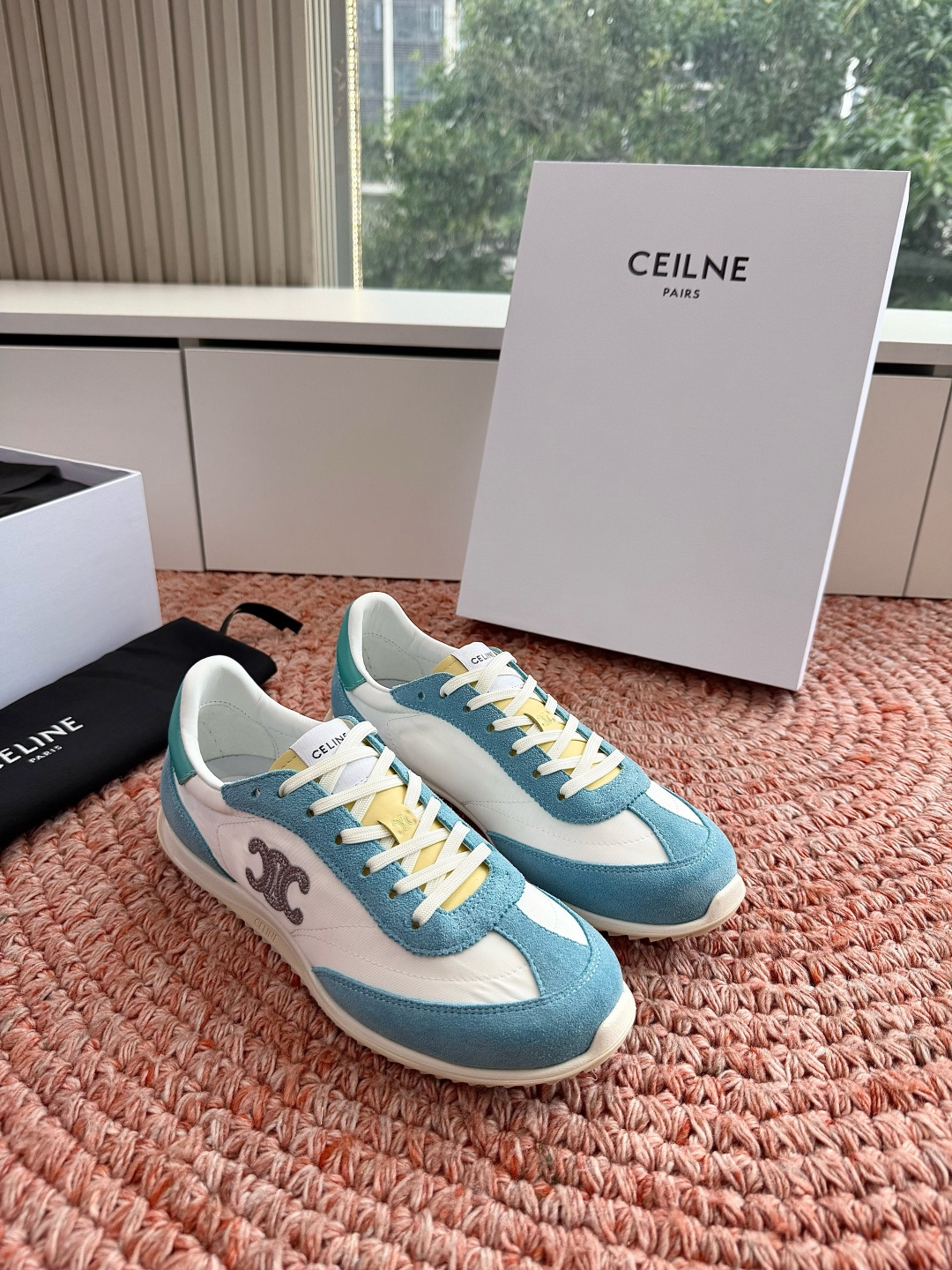 🌾主打一个出货快品质好G039所见即所得代购级别CELINE｜赛琳思琳春夏最新款Racer系列 阿甘鞋 