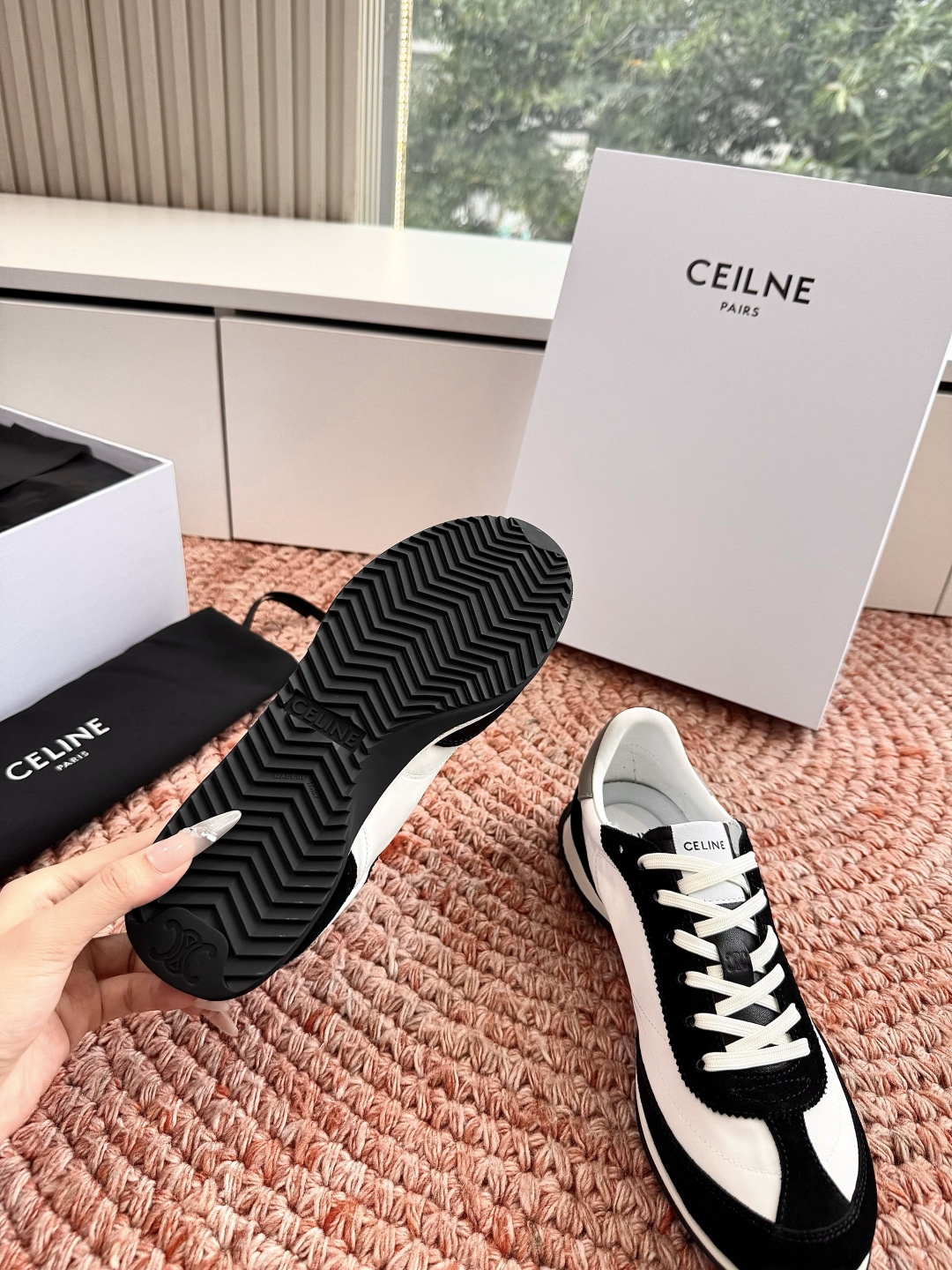 🌾主打一个出货快品质好G039所见即所得代购级别CELINE｜赛琳思琳春夏最新款Racer系列 阿甘鞋 